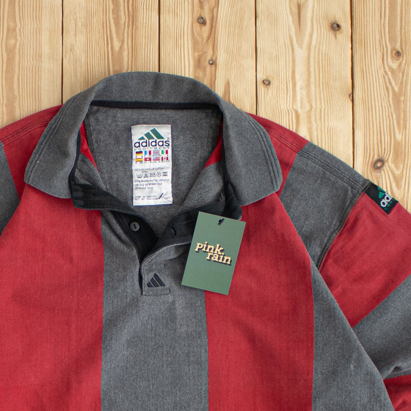 (M) Vintage Adidas EQP Embroidered Polo Shirt