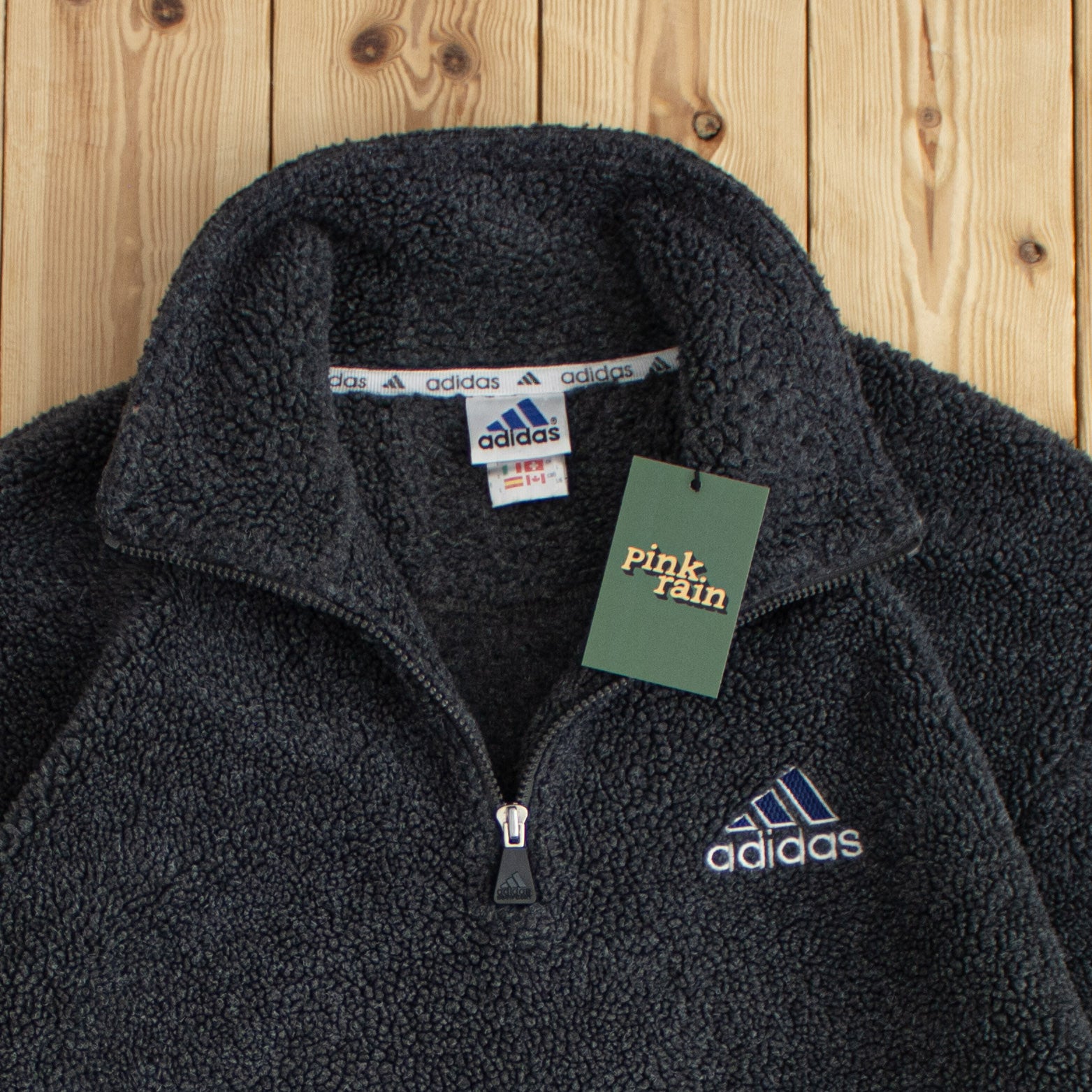 (L) Vintage Adidas Essential Embroidered Fleece
