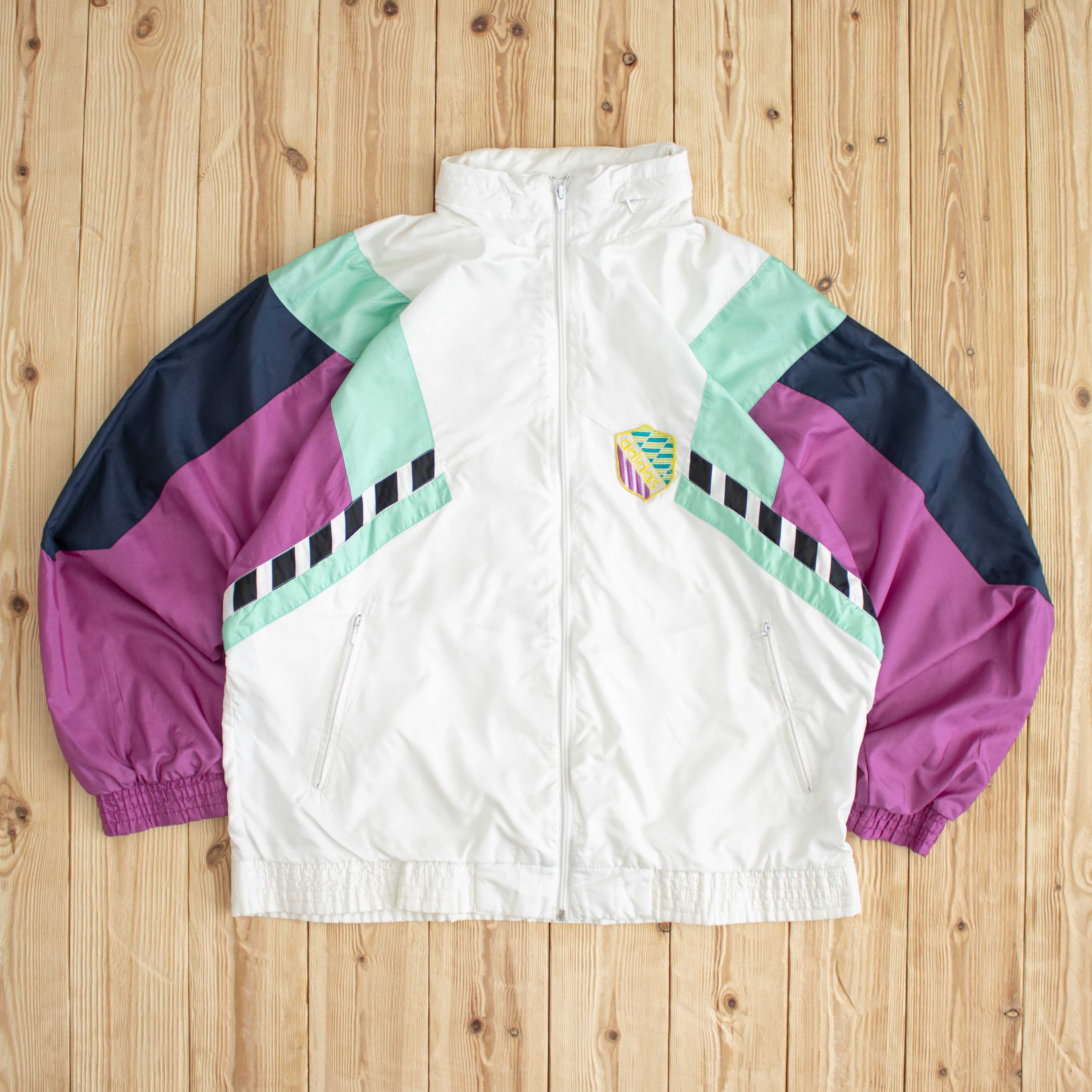 (XL) Vintage Adidas Embroidered Jacket