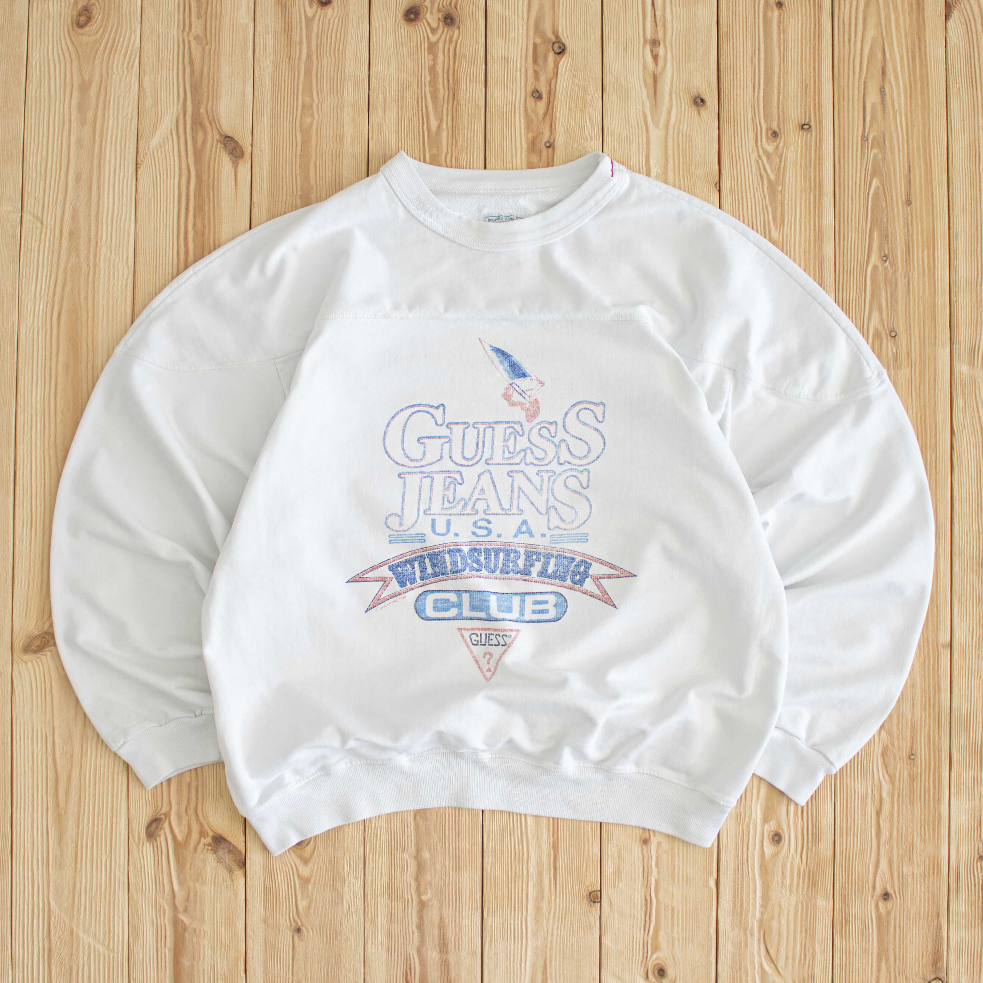 (M) 1987 Guess Jeans USA Windsurfing Club Sweatshirt