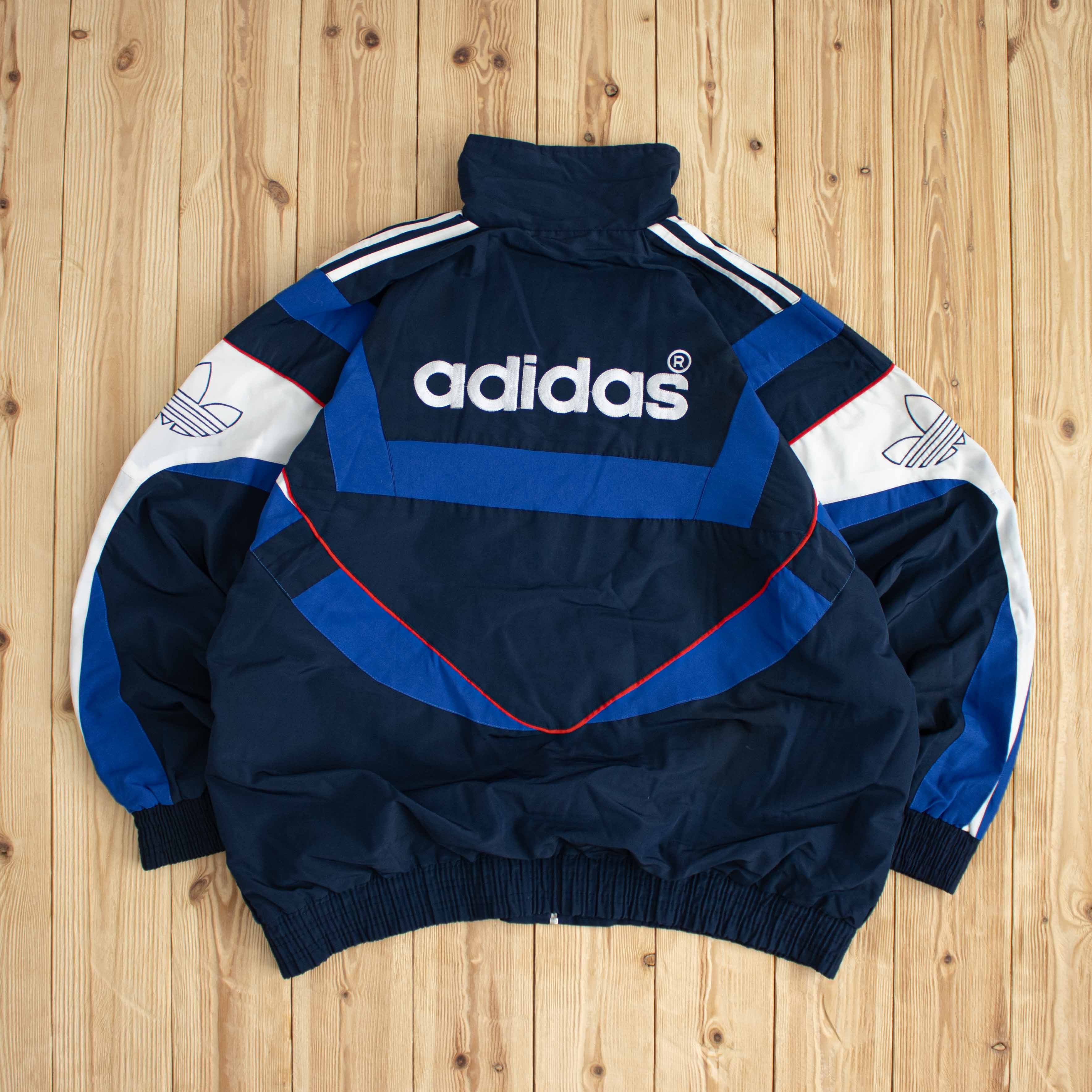 (L) Vintage Adidas Embroidered Jacket