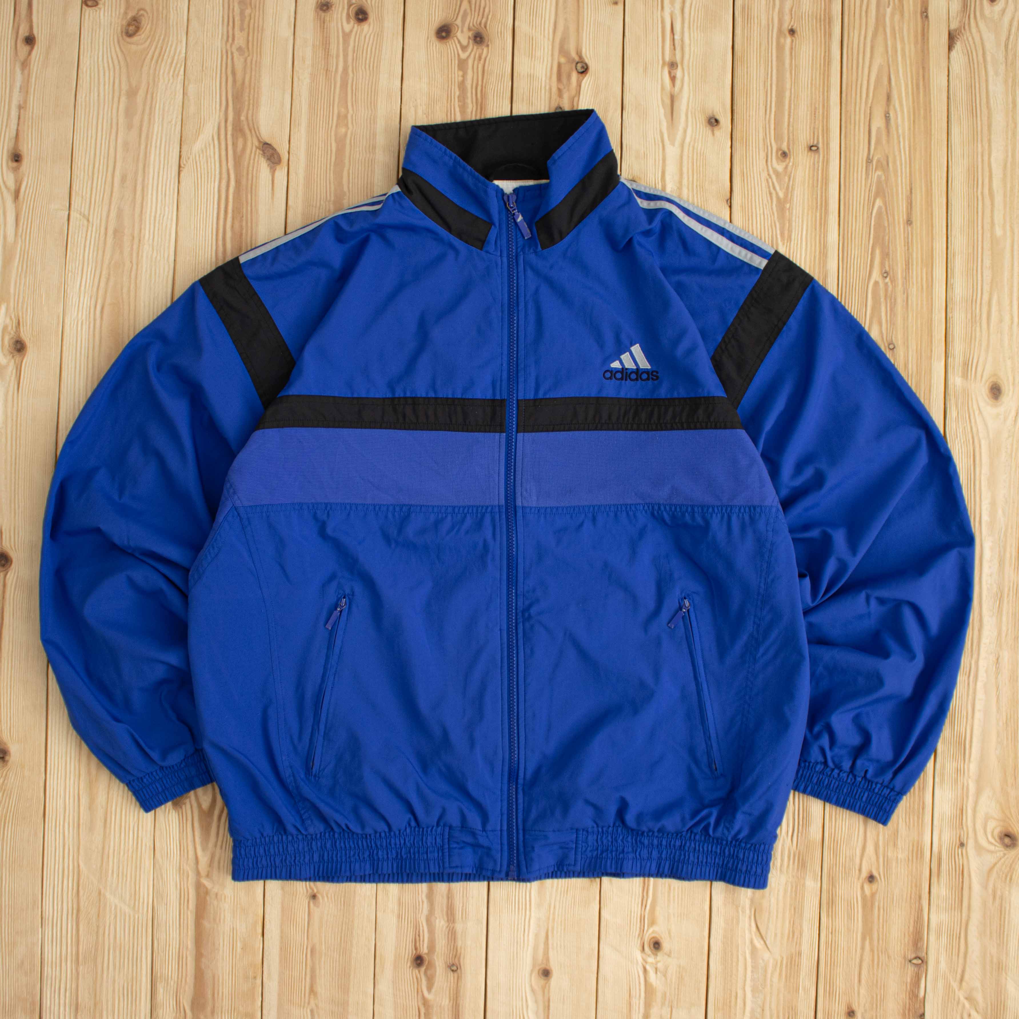 (L/XL) Vintage Adidas Embroidered Jacket