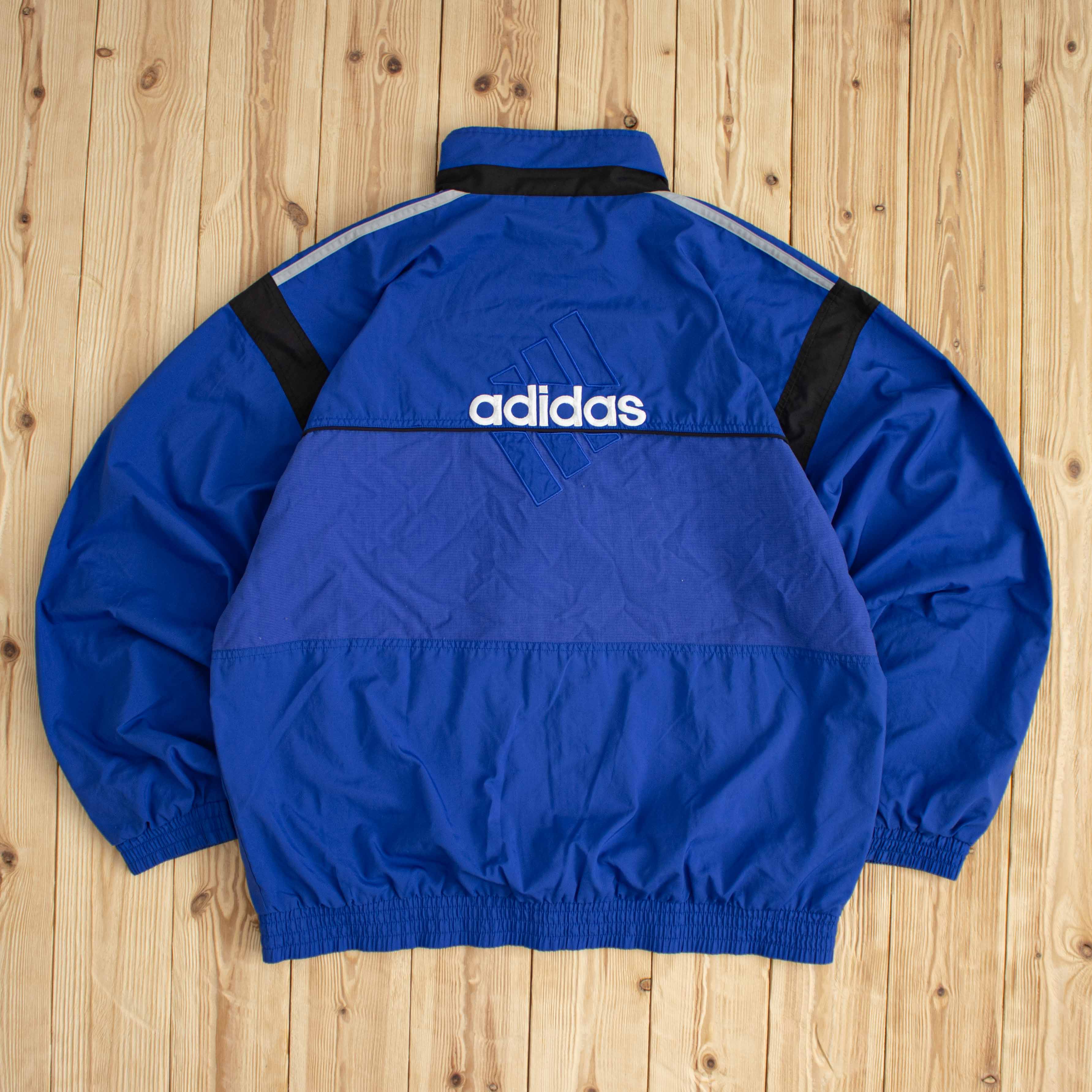 (L/XL) Vintage Adidas Embroidered Jacket