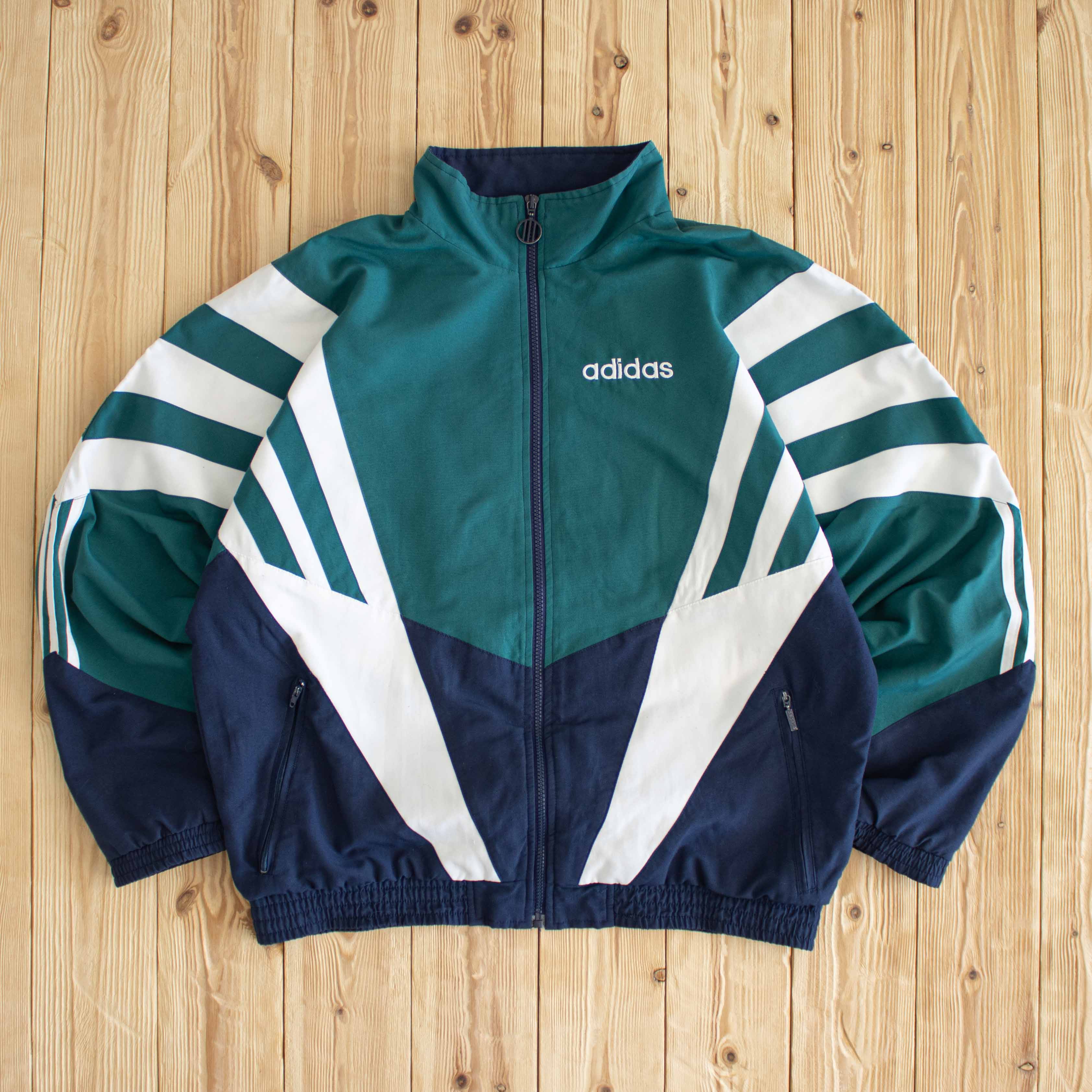 (M/L) Vintage Adidas Embroidered Jacket