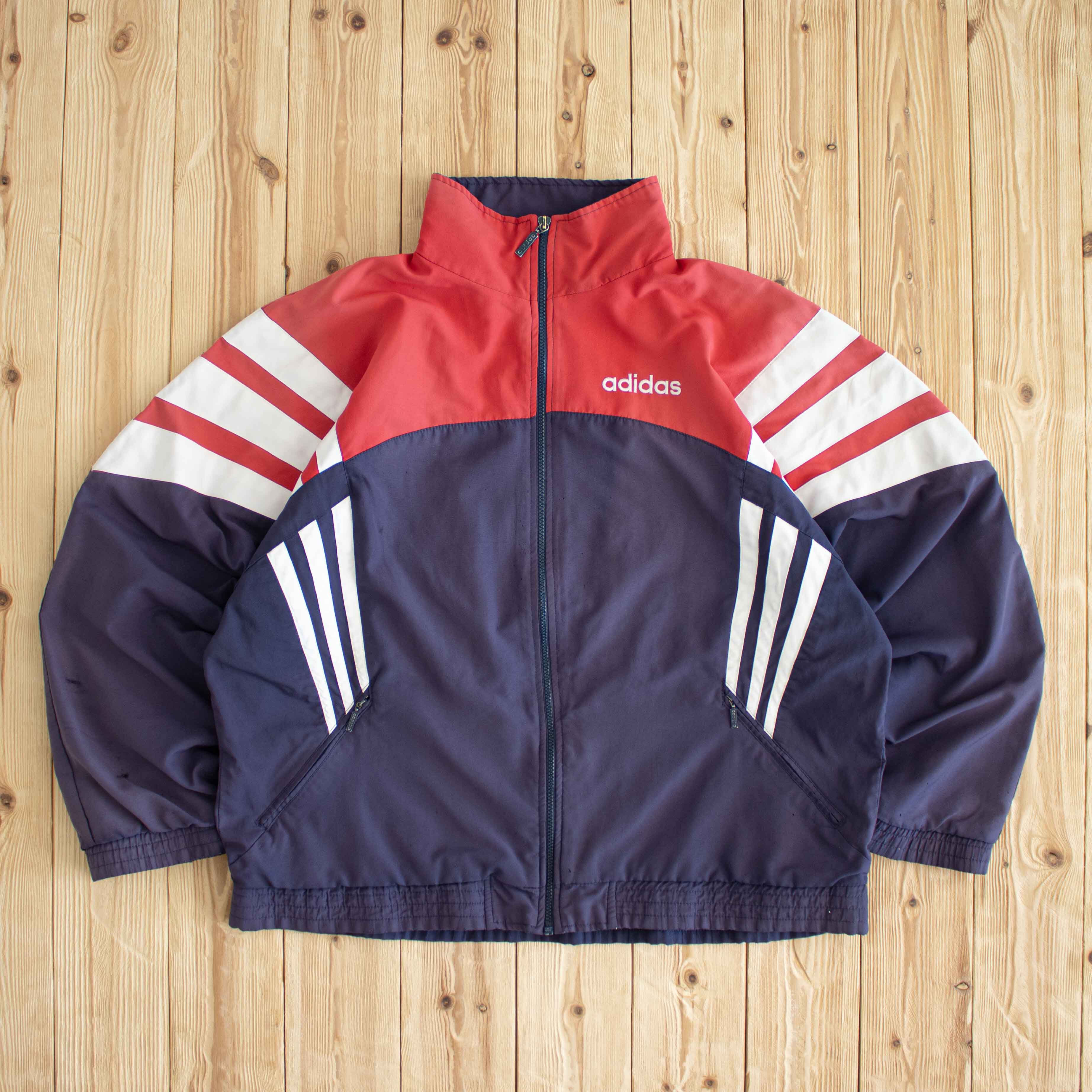 (XL) Vintage Adidas Embroidered Jacket