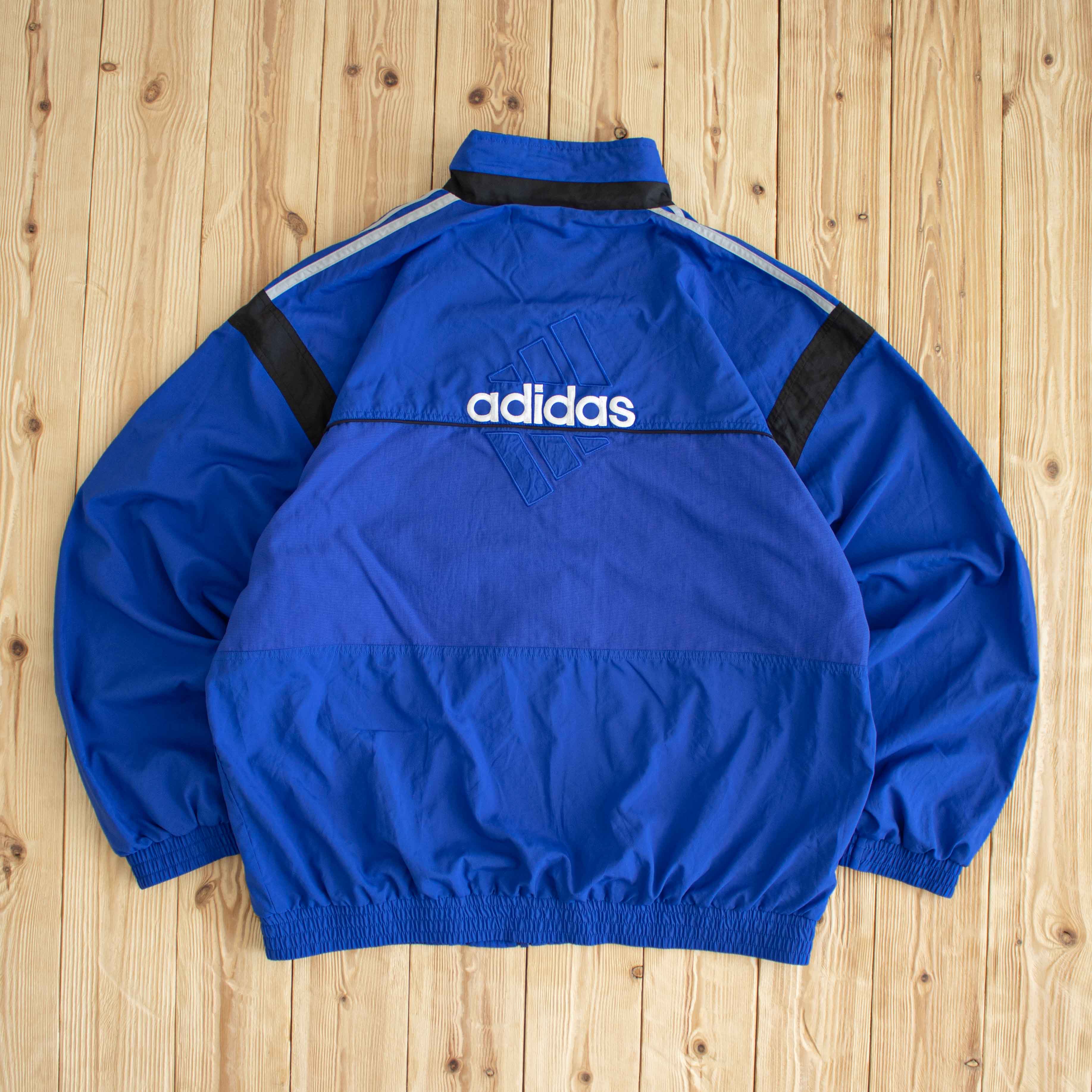 (XL) Vintage Adidas Logo Embroidered Jacket