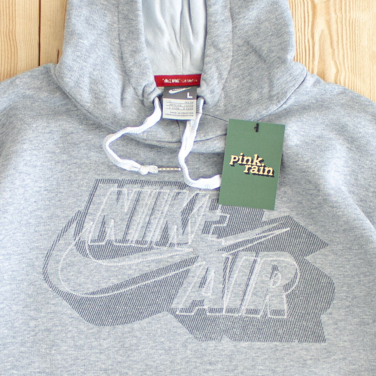(L) Vintage Nike Air Embroidered Hoodie