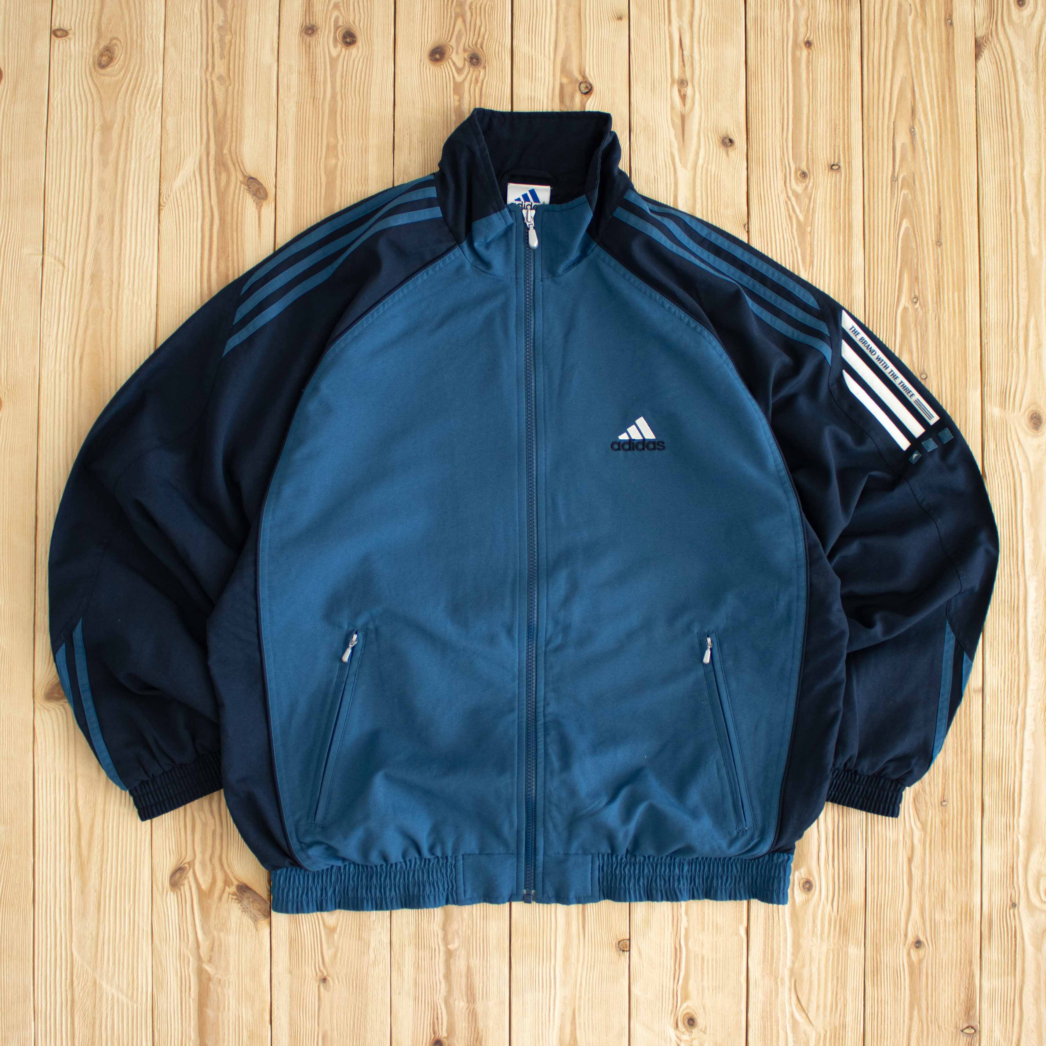 (M/L) Vintage Adidas Embroidered Jacket