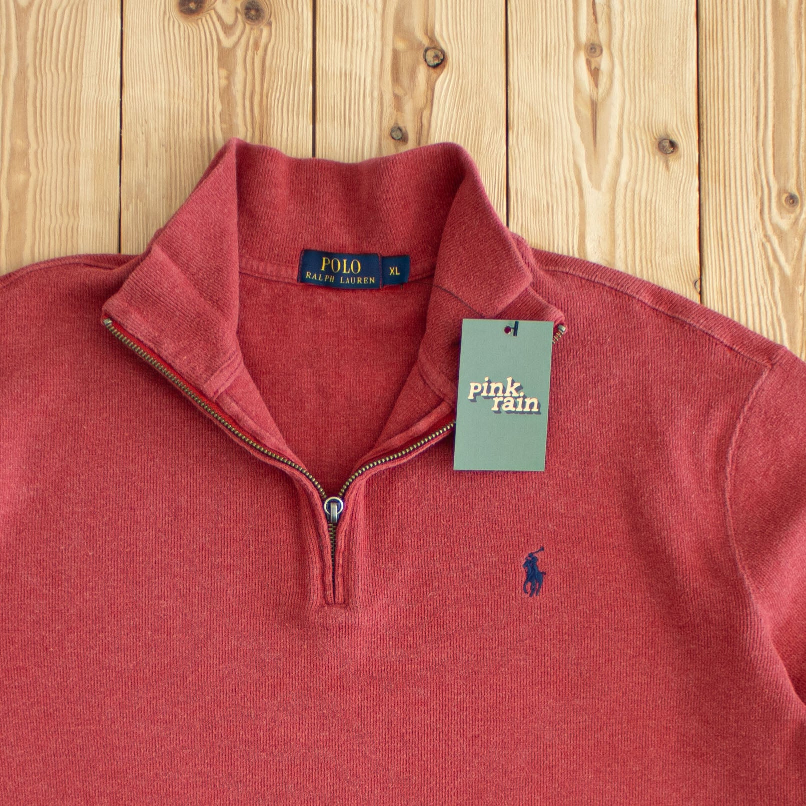 (M) Vintage Ralph Lauren Embroidered Quarter-Zip