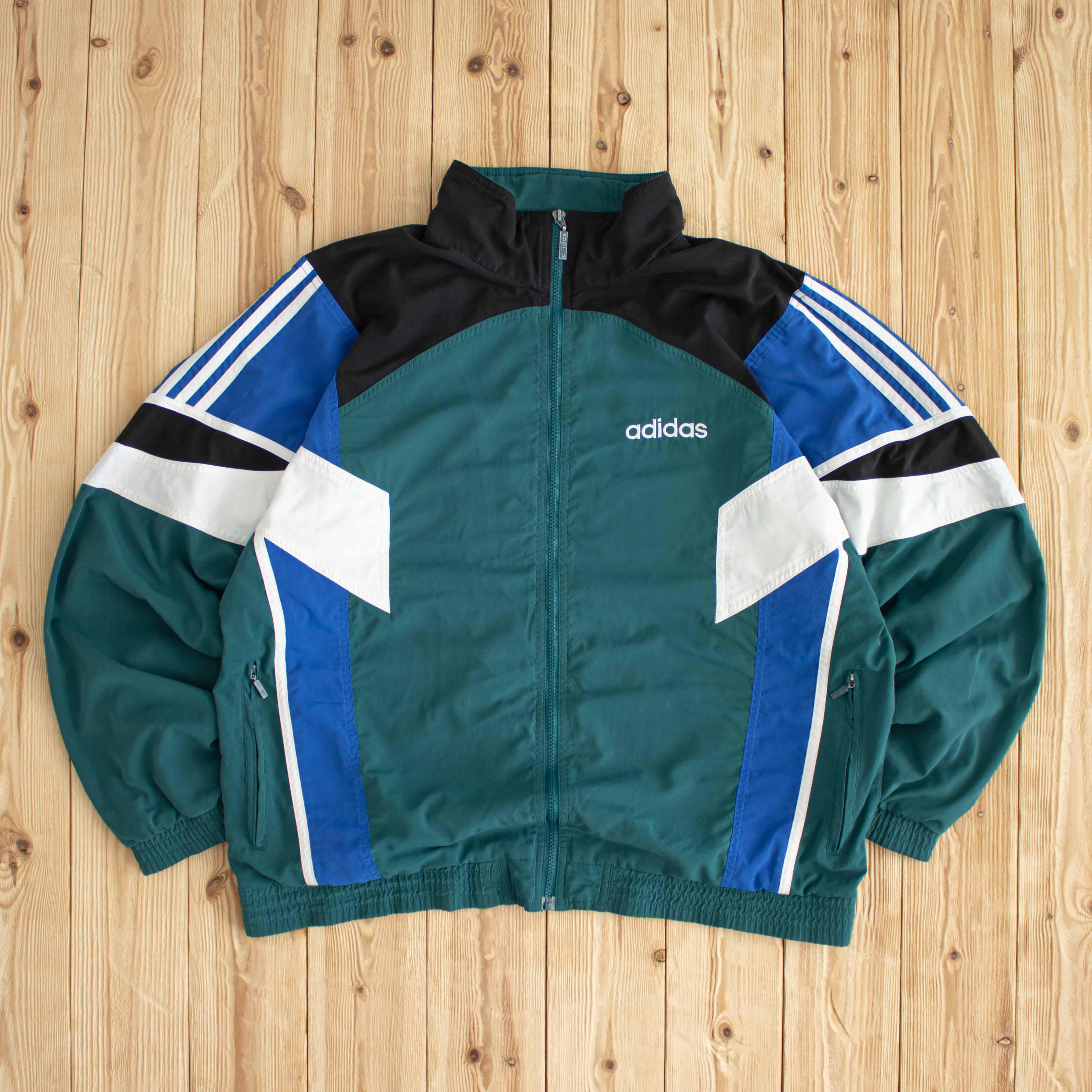 (XL) Vintage Adidas Embroidered Jacket