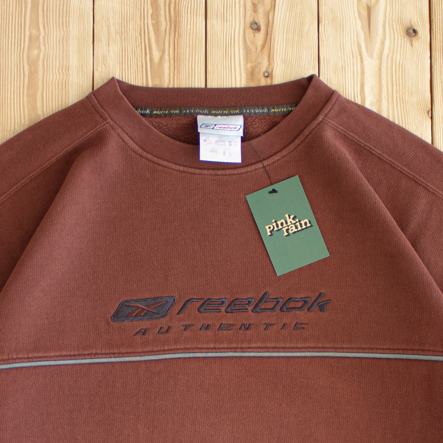 (M/L) Vintage Reebok Authentic Embroidered Sweatshirt