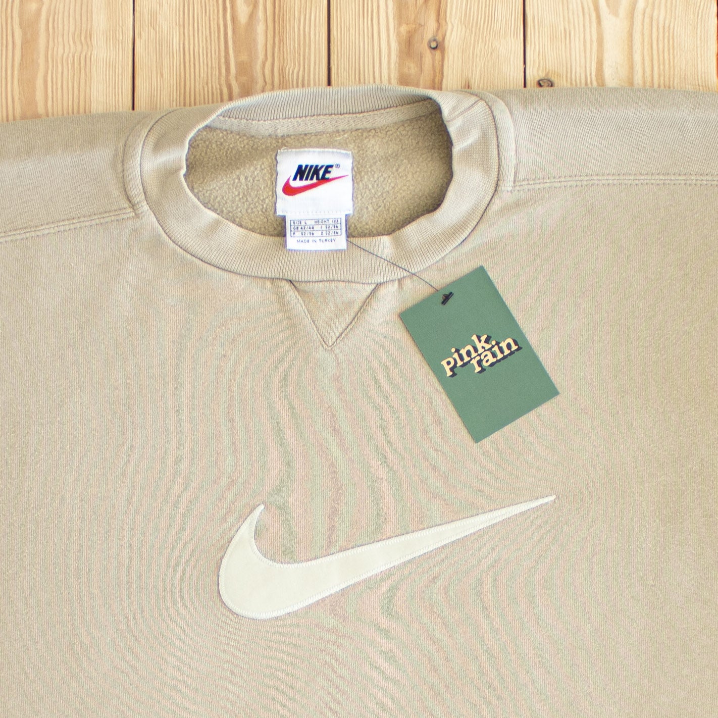 (L) Vintage Nike Swoosh Embroidered Sweatshirt