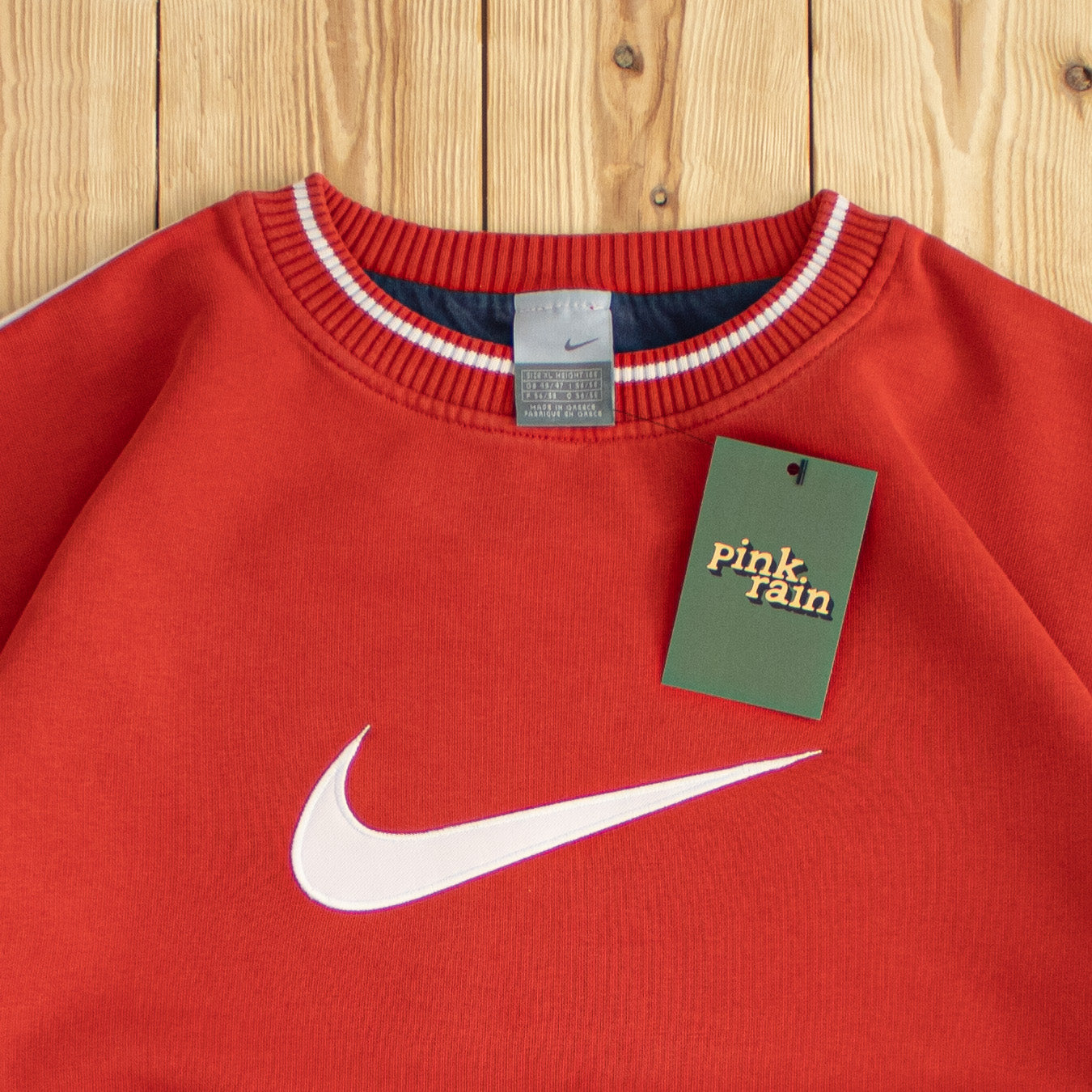 (L) Vintage Nike Swoosh Embroidered Sweatshirt