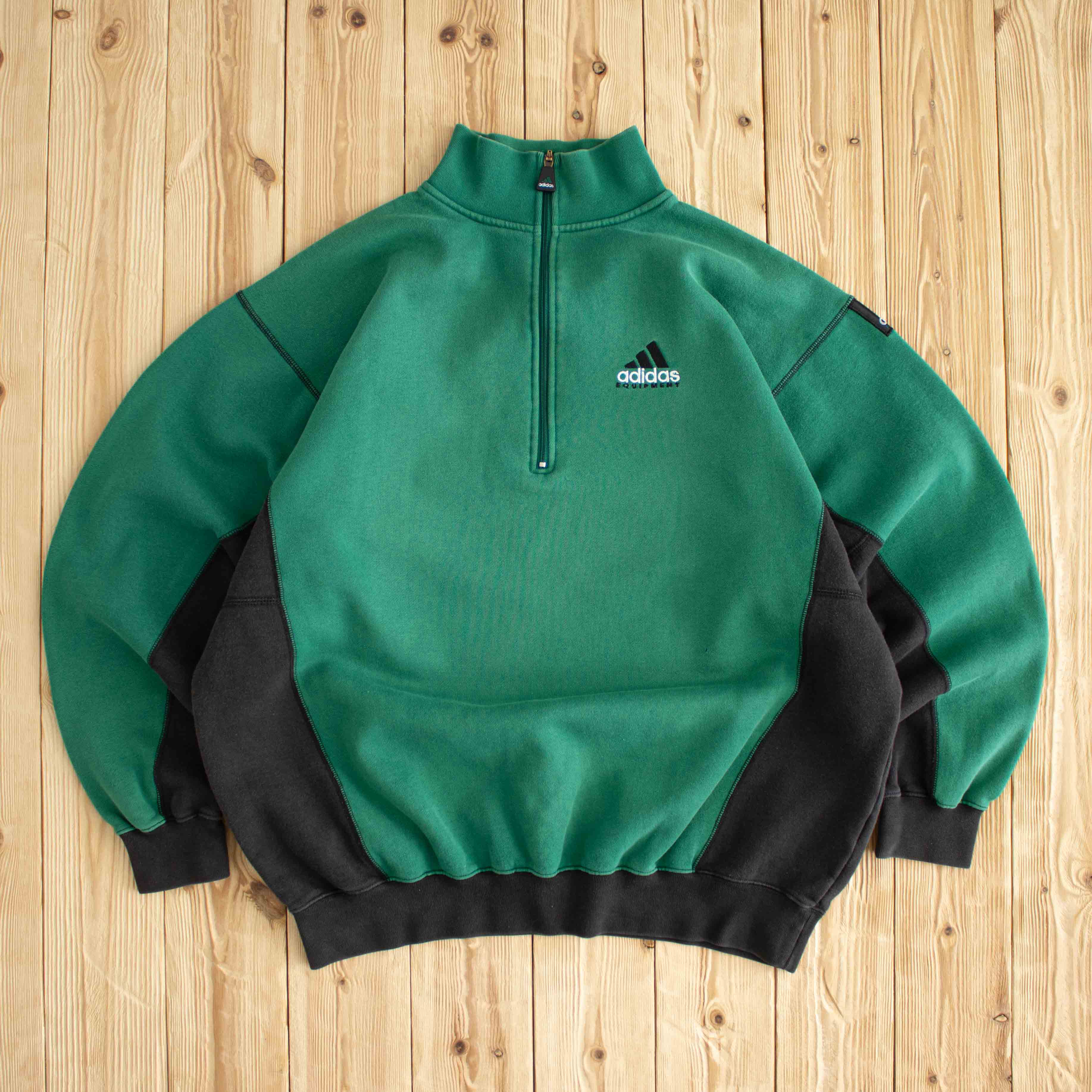 (XL) Vintage Adidas Equipment Embroidered Quarter-Zip