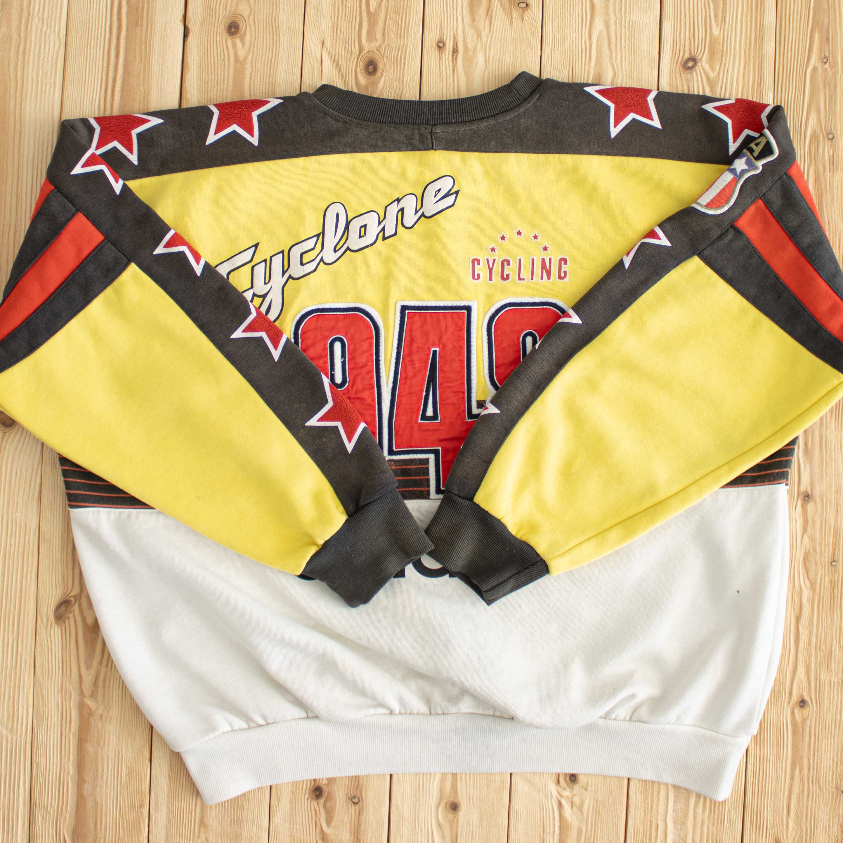 (L) Vintage Adidas Cyclone Cycling 948 Embroidered Sweatshirt