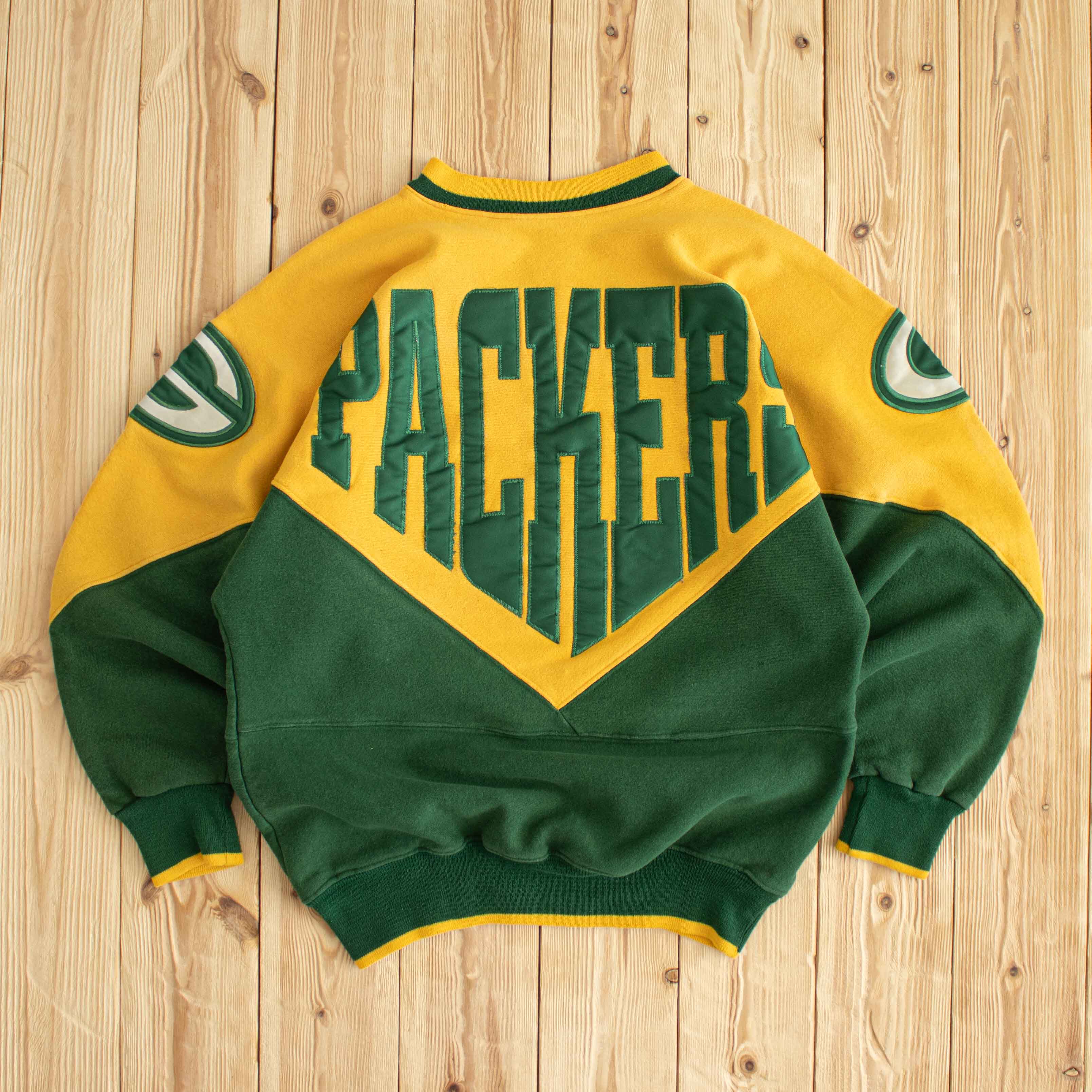 (S/M) Vintage Green Bay Packers Embroidered Sweatshirt