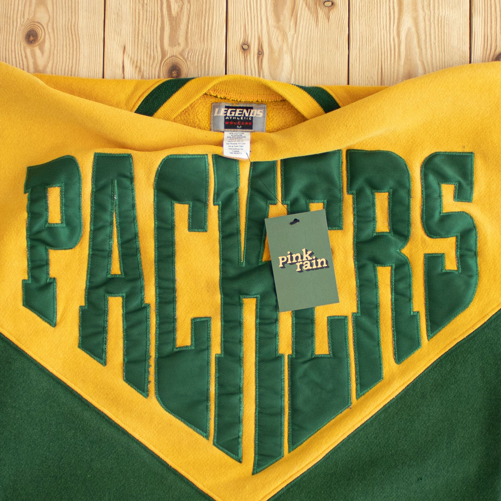 (S/M) Vintage Green Bay Packers Embroidered Sweatshirt
