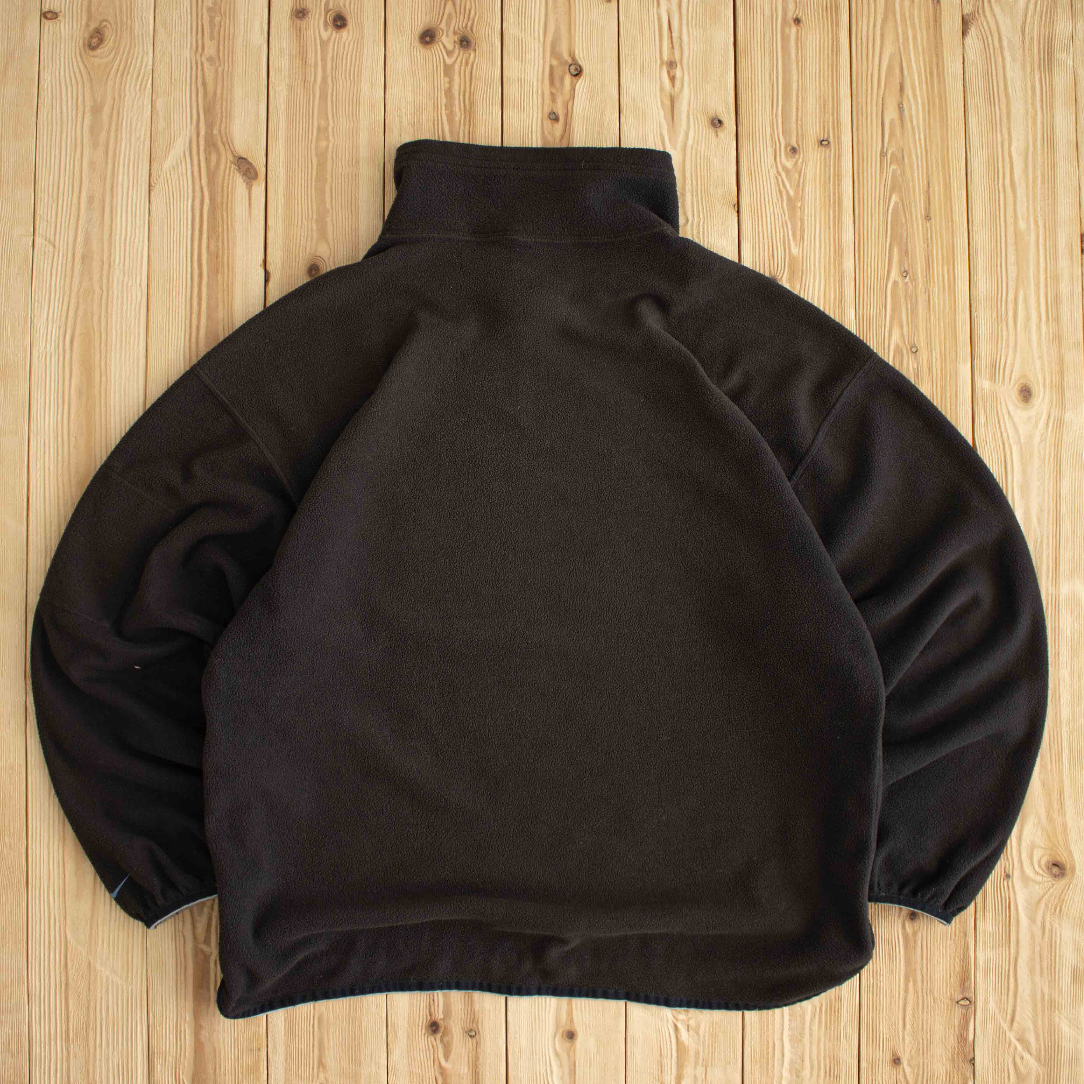 (XL) Vintage Nike Spell Out Embroidered Fleece Quarter-Zip