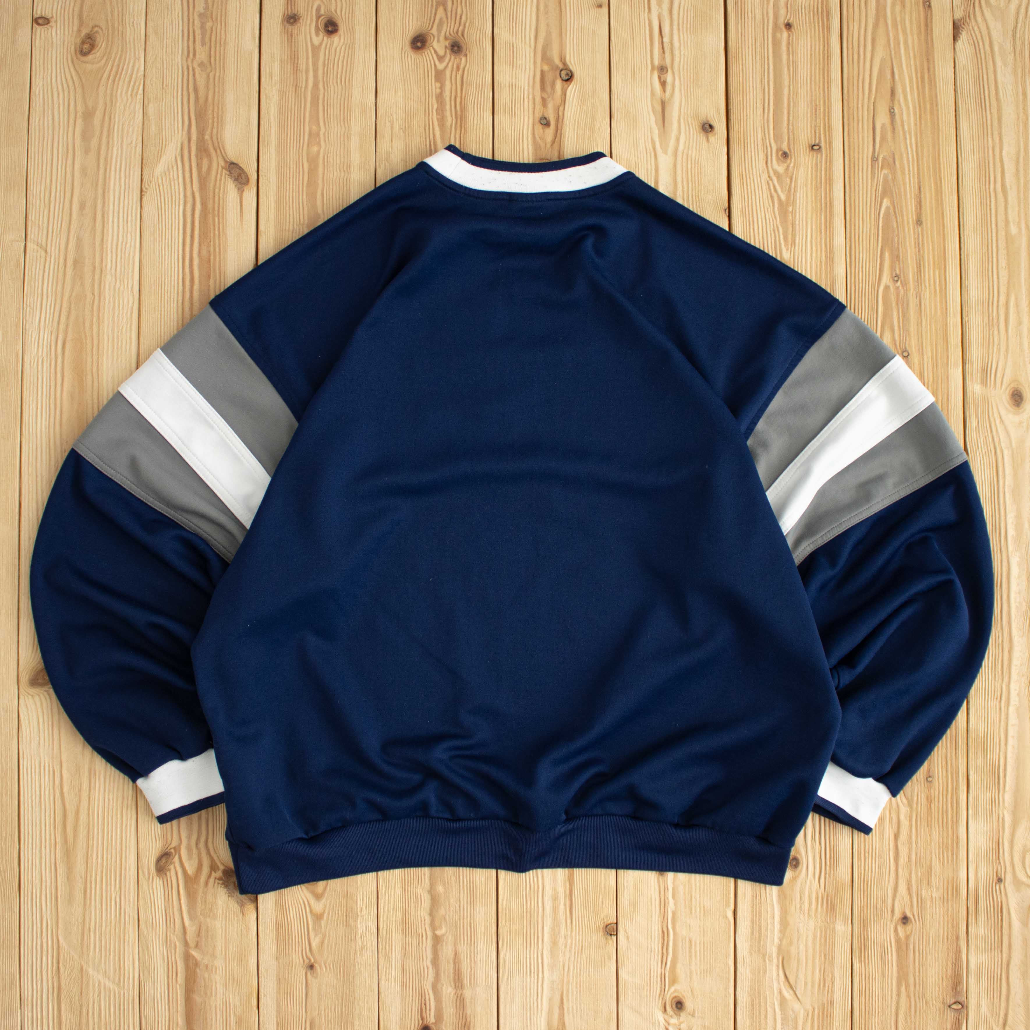 (L) Nike Vintage Spell Out Embroidered Sweatshirt Blue