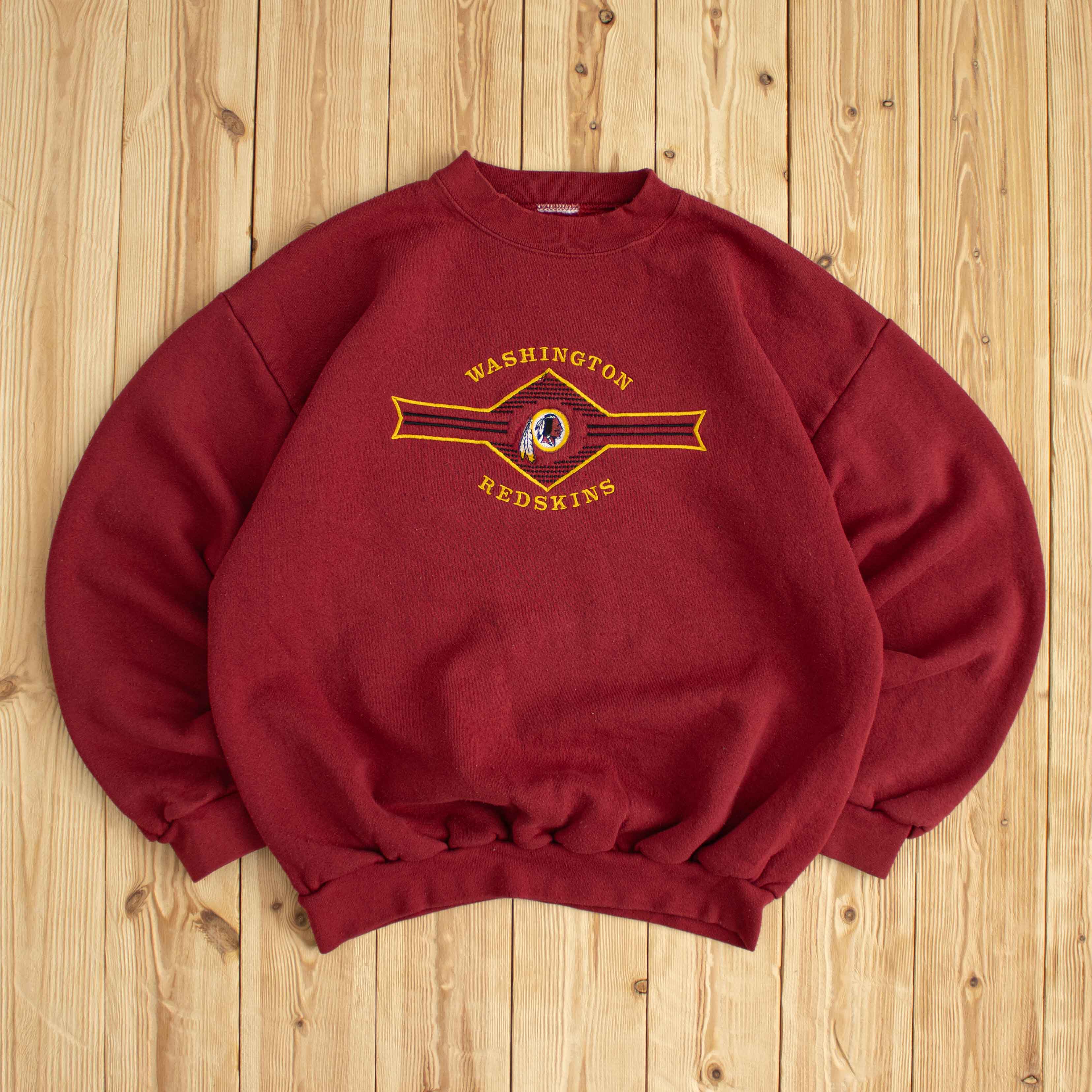 (M) Washington Redskins Vintage Embroidered Sweatshirt Red