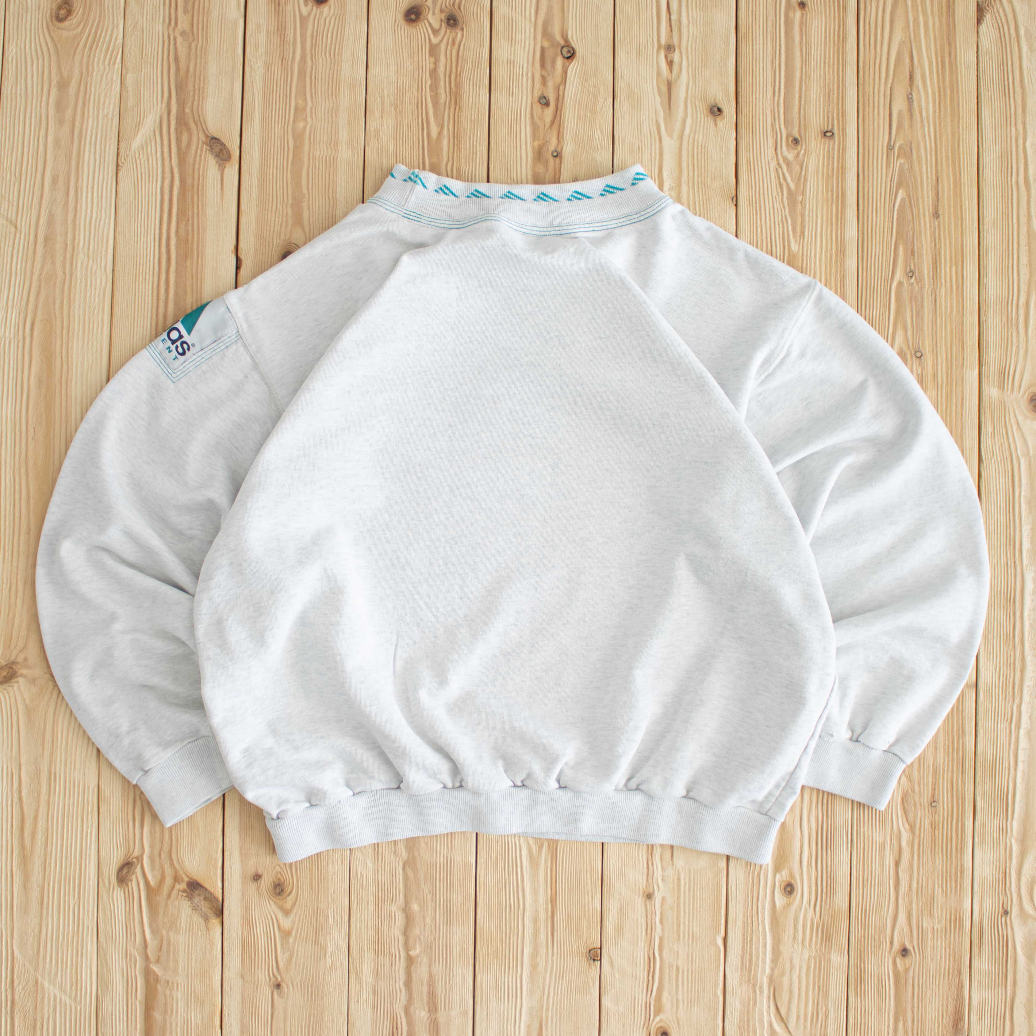 (M) Adidas Equipment Vintage Embroidered Sweatshirt White