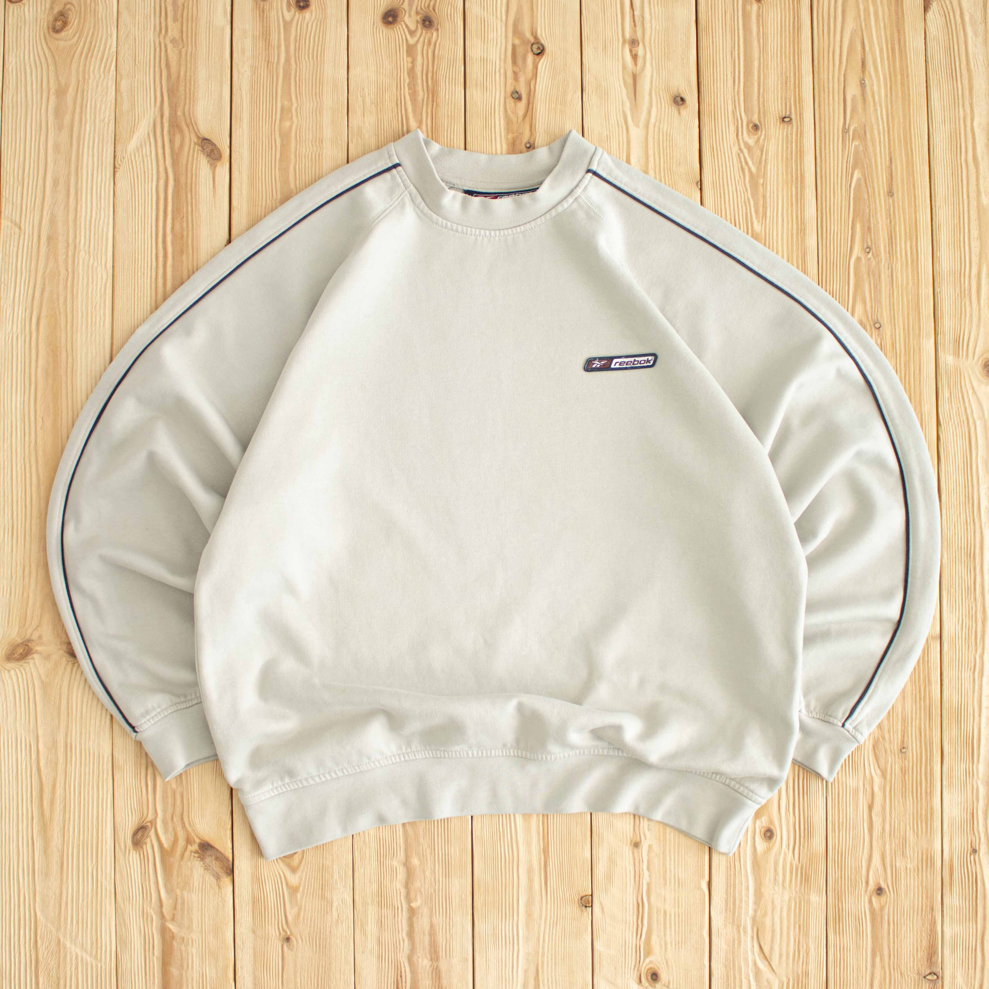 (M) Reebok Vintage Essential Embroidered Sweatshirt Beige
