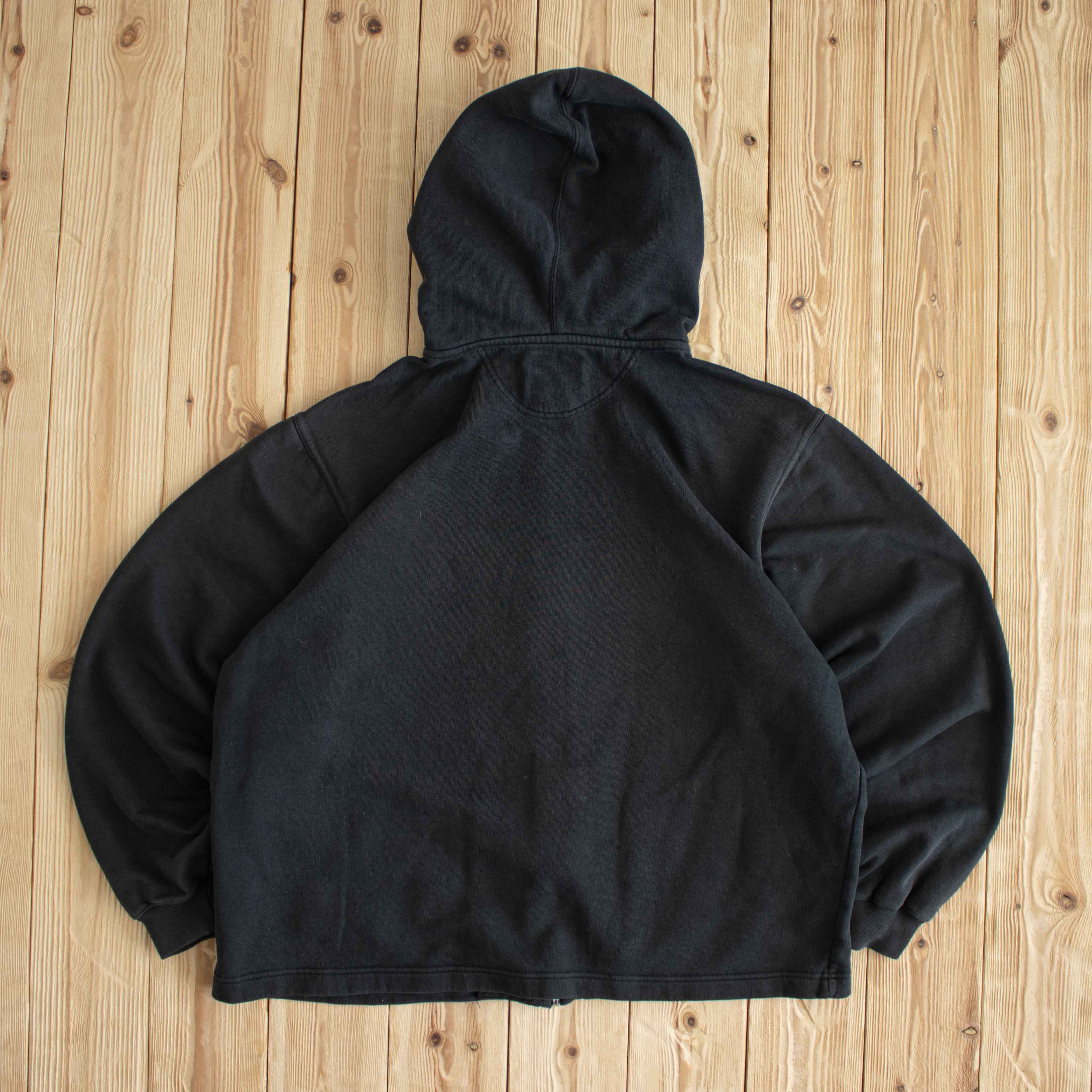 (M) Nike Vintage Essential Embroidered Full-Zip Hoodie Black