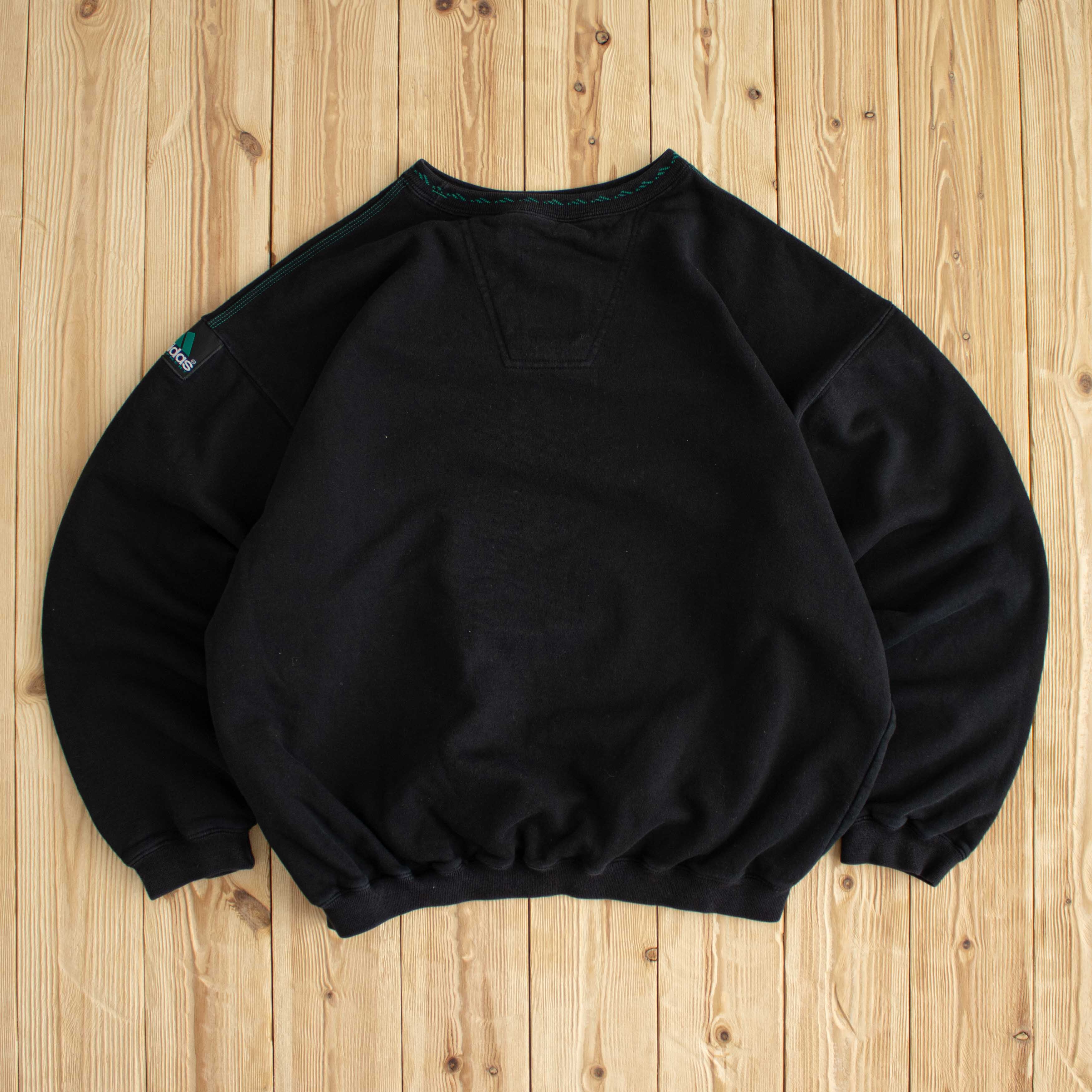 (L) Adidas Vintage Equipment Embroidered Sweatshirt Black