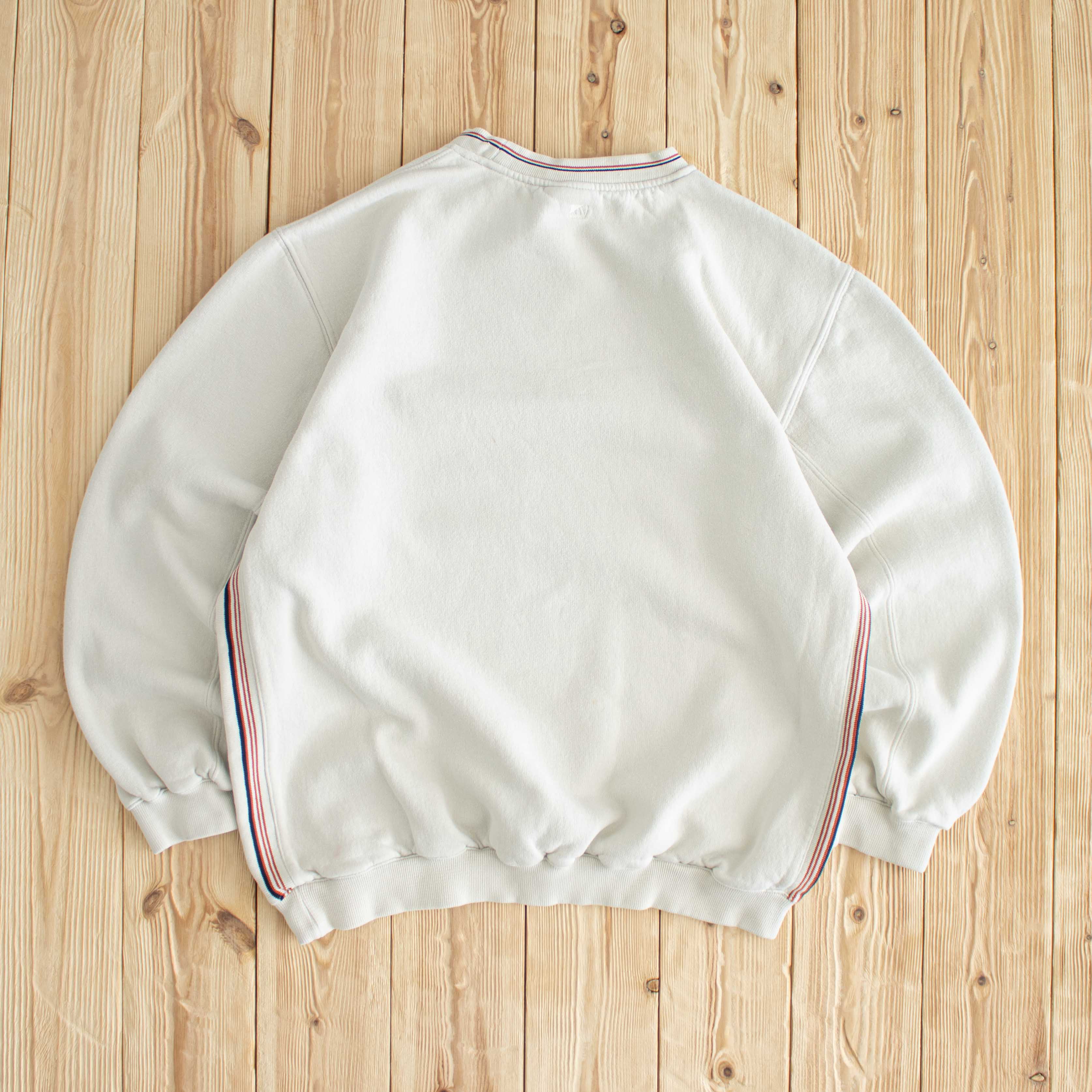 (M) Adidas Vintage Embroidered Sweatshirt Beige