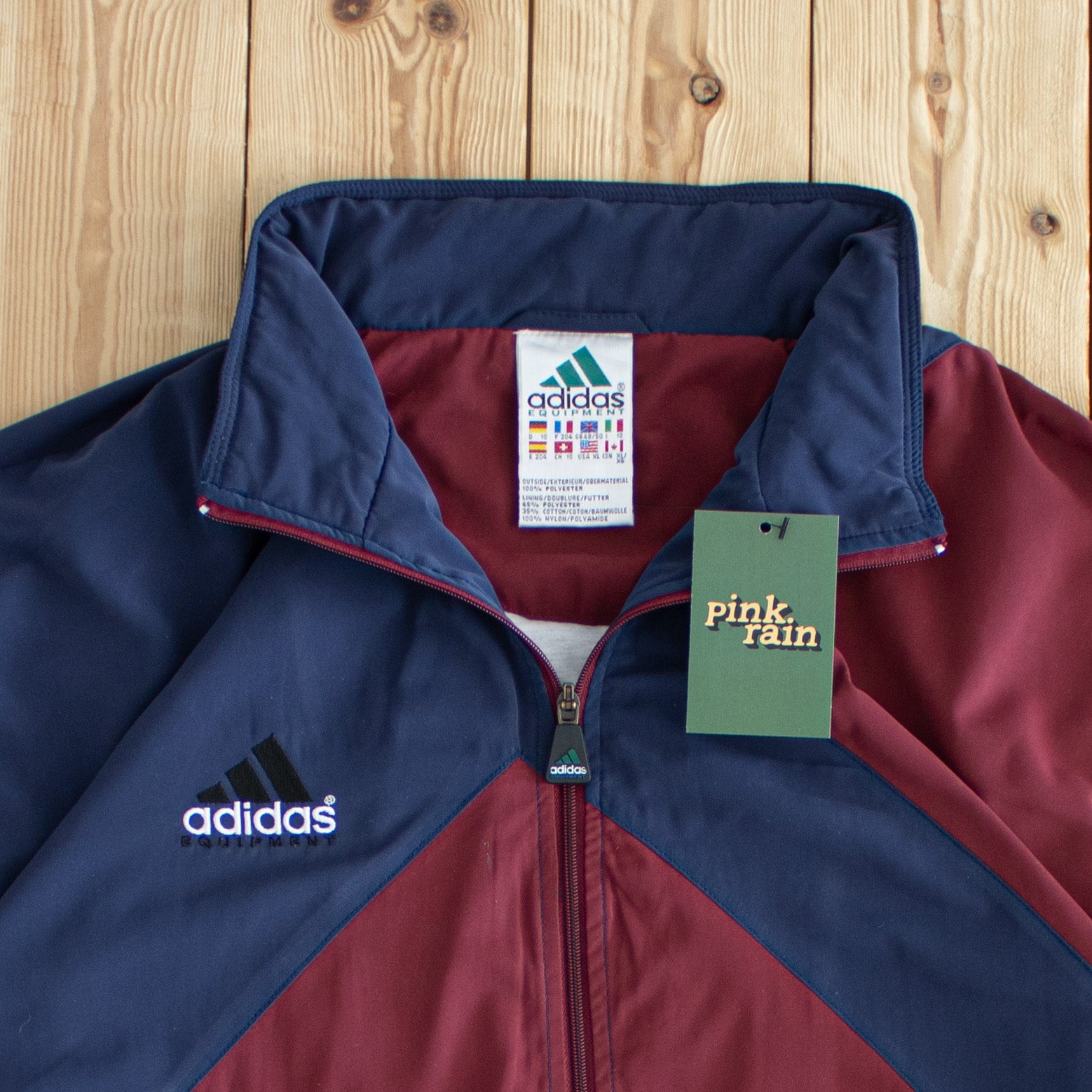 (XL) Adidas Equipment Vintage Embroidered Jacket Blue