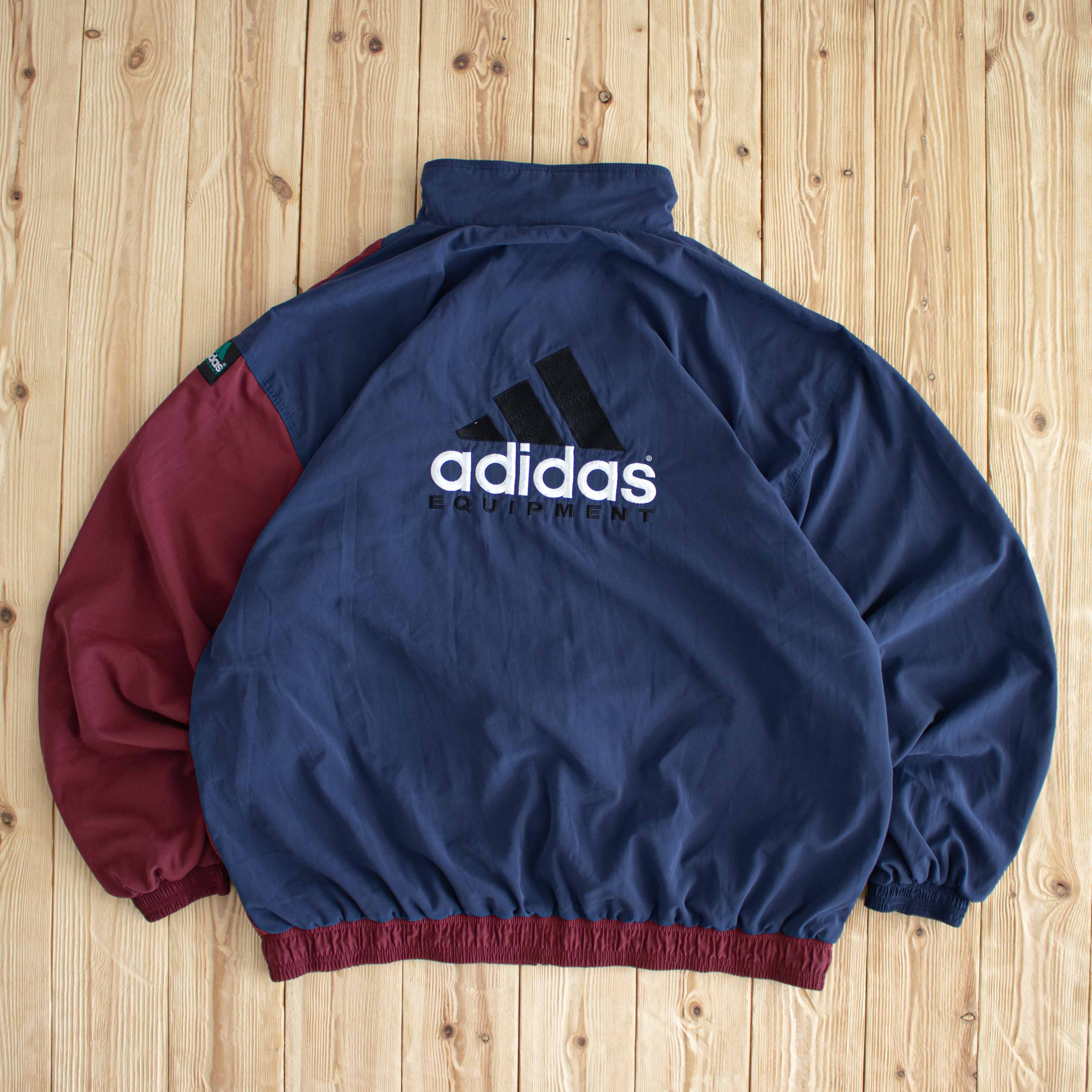 (XL) Adidas Equipment Vintage Embroidered Jacket Blue