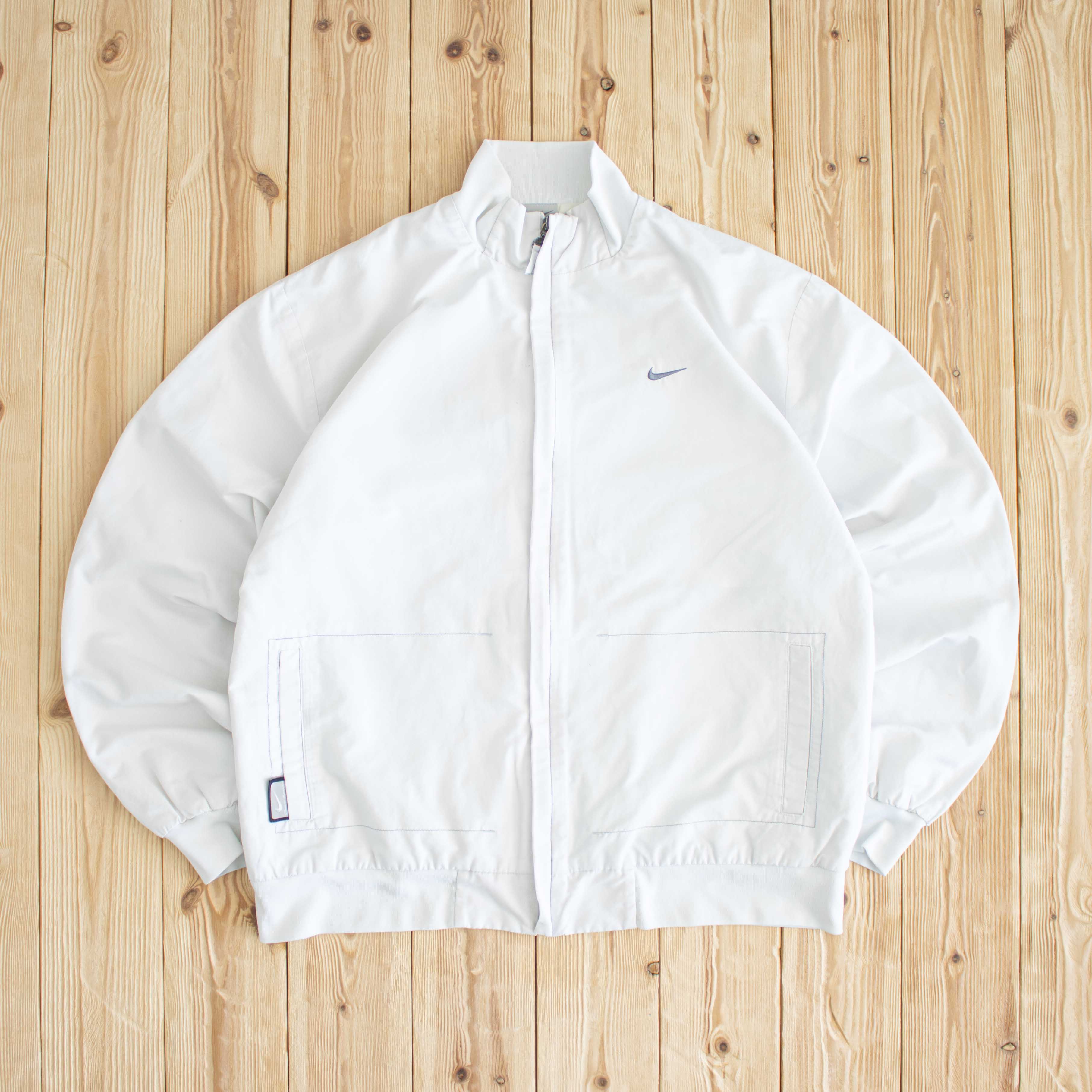 (M/L) Nike Vintage Essential Embroidered Jacket White