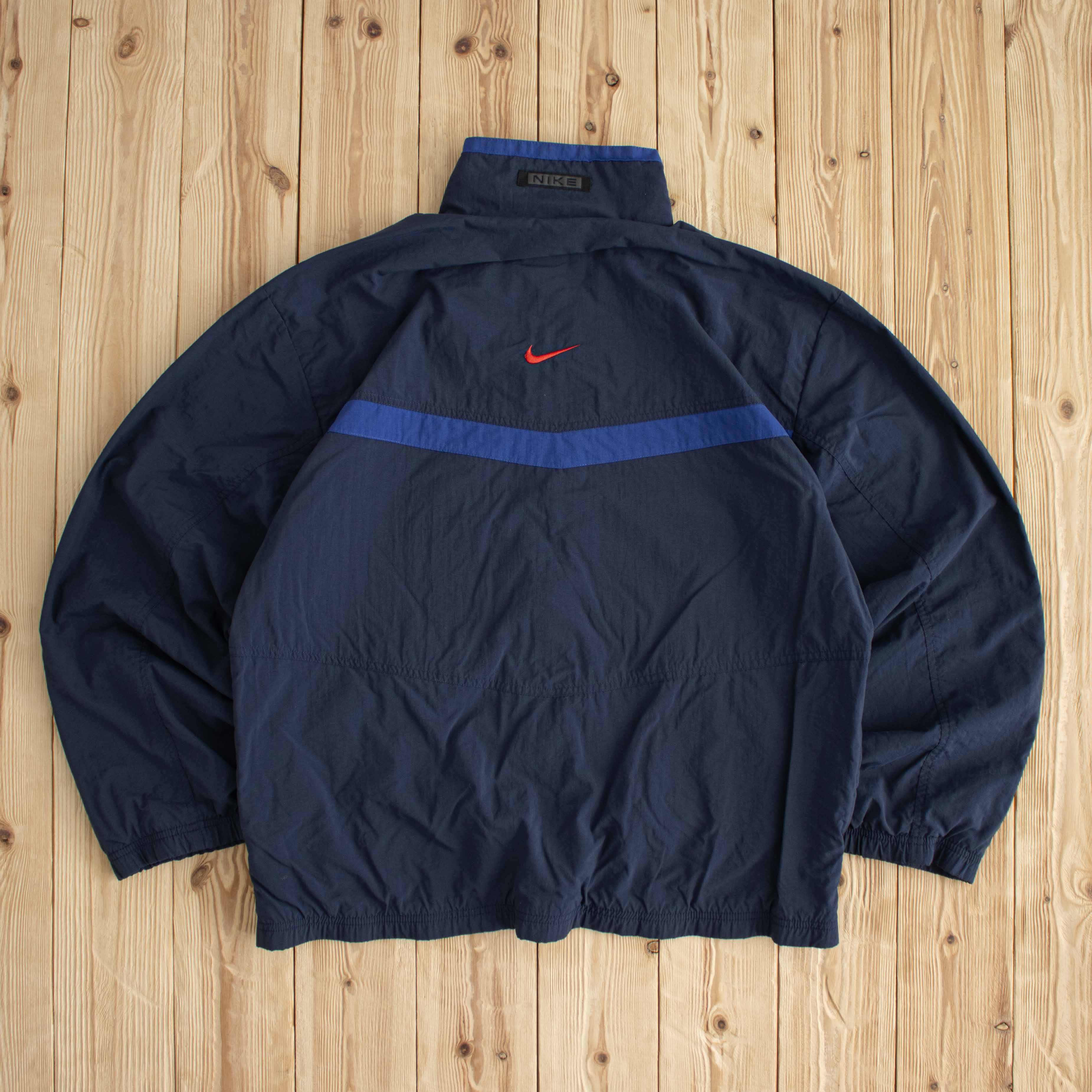 (M/L) Nike Vintage Embroidered Jacket Blue