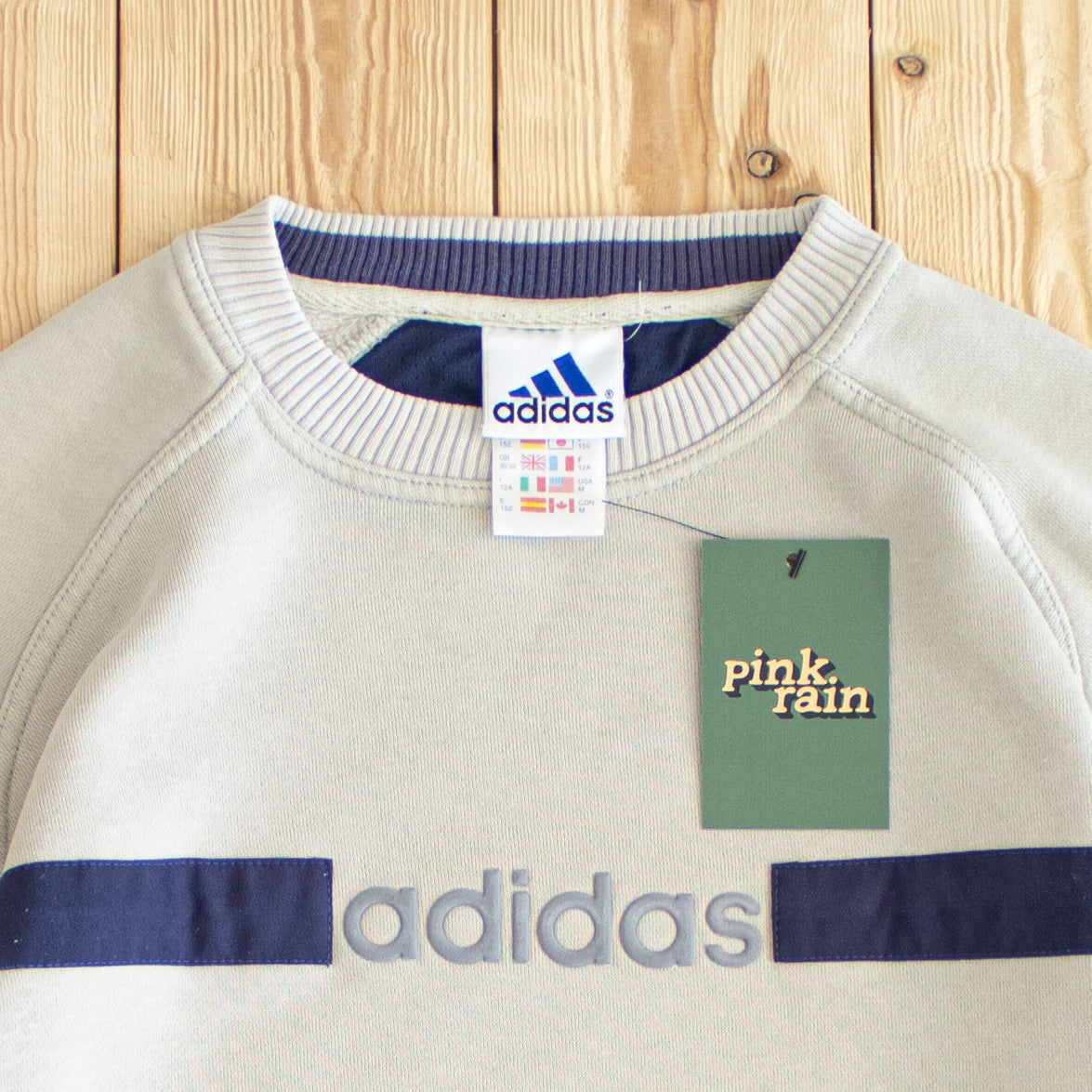 (XS) Adidas Vintage Sweatshirt Beige