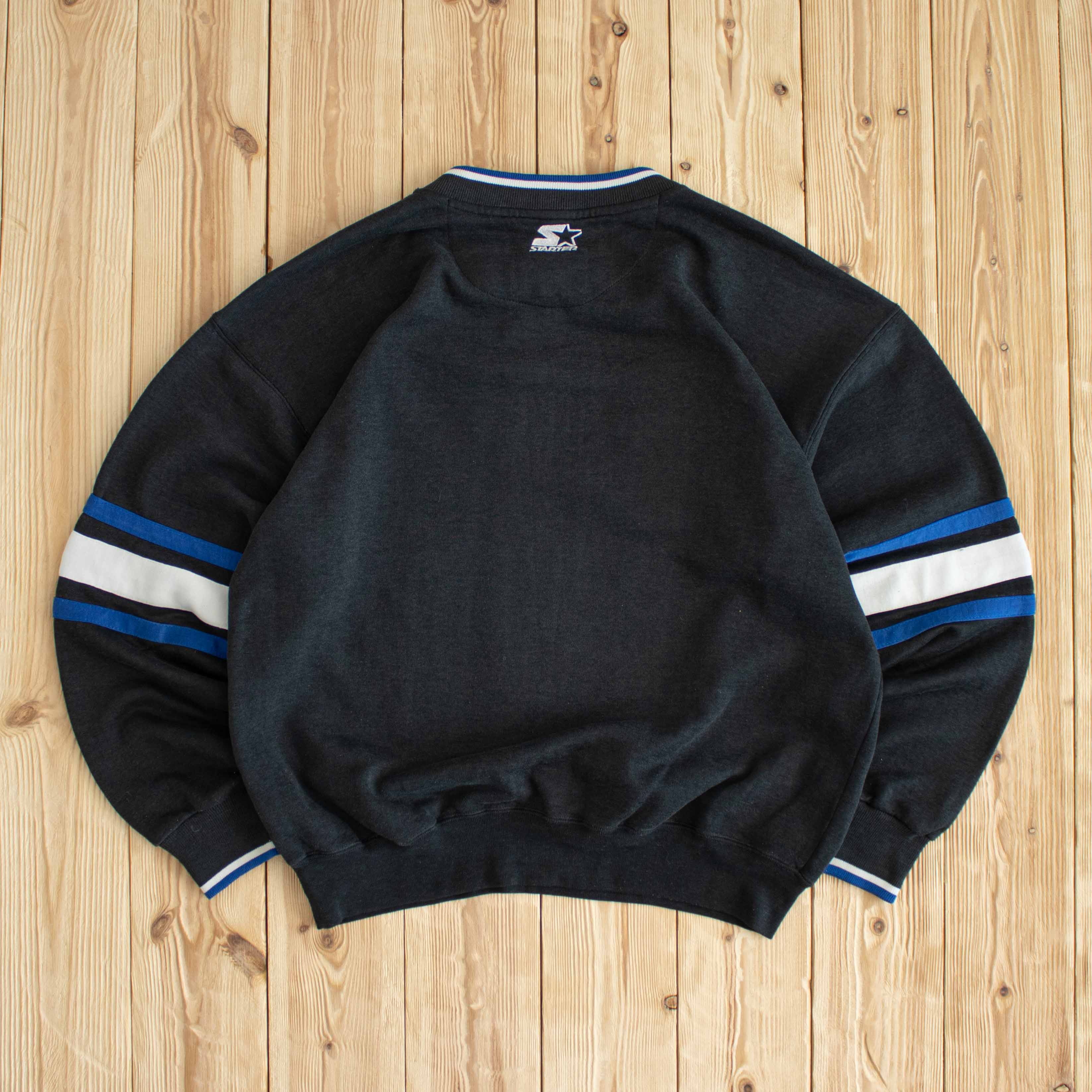 (M) Starter Vintage Orlando Magic Embroidered Sweatshirt Black