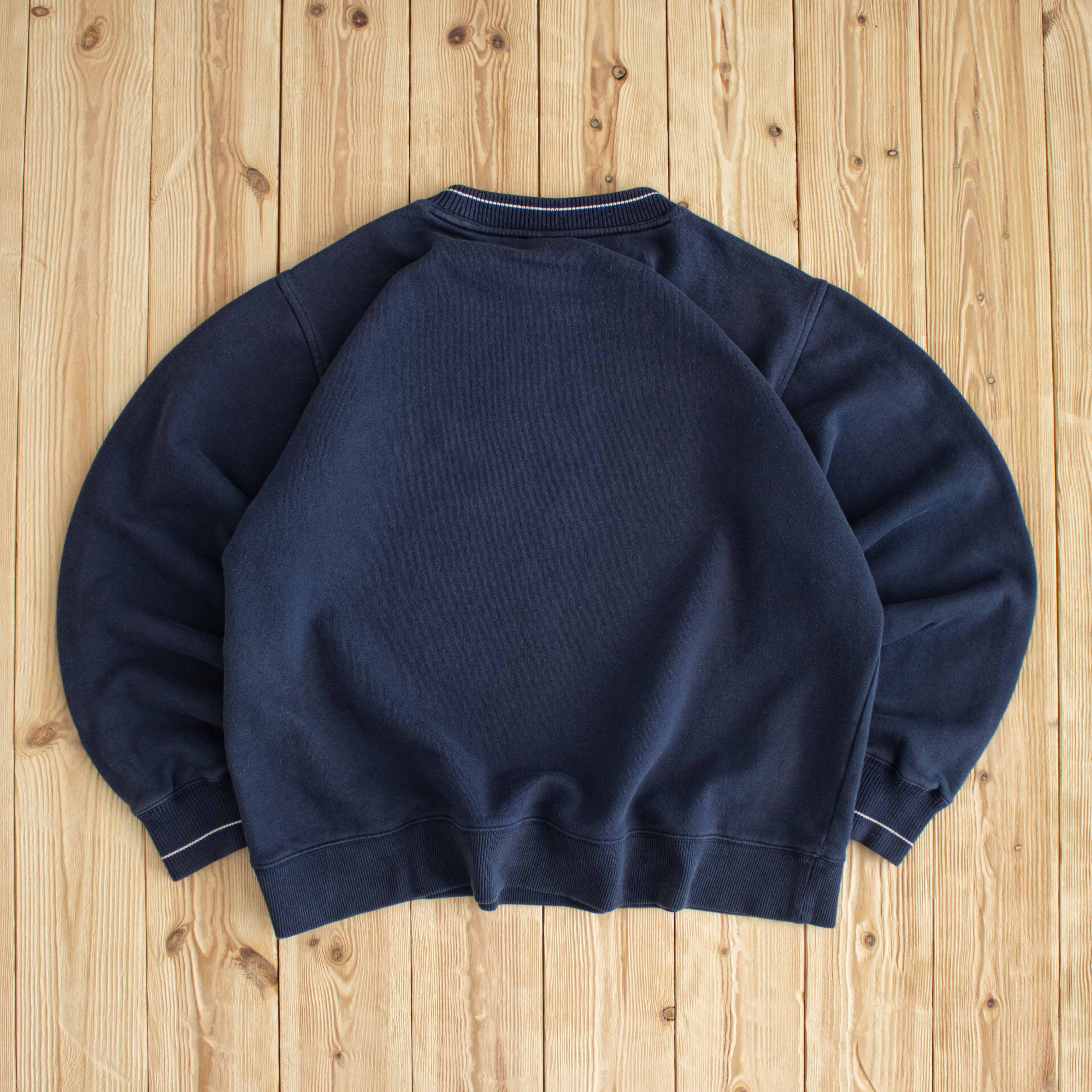 (M) Nike Vintage Spell Out Embroidered Sweatshirt Blue