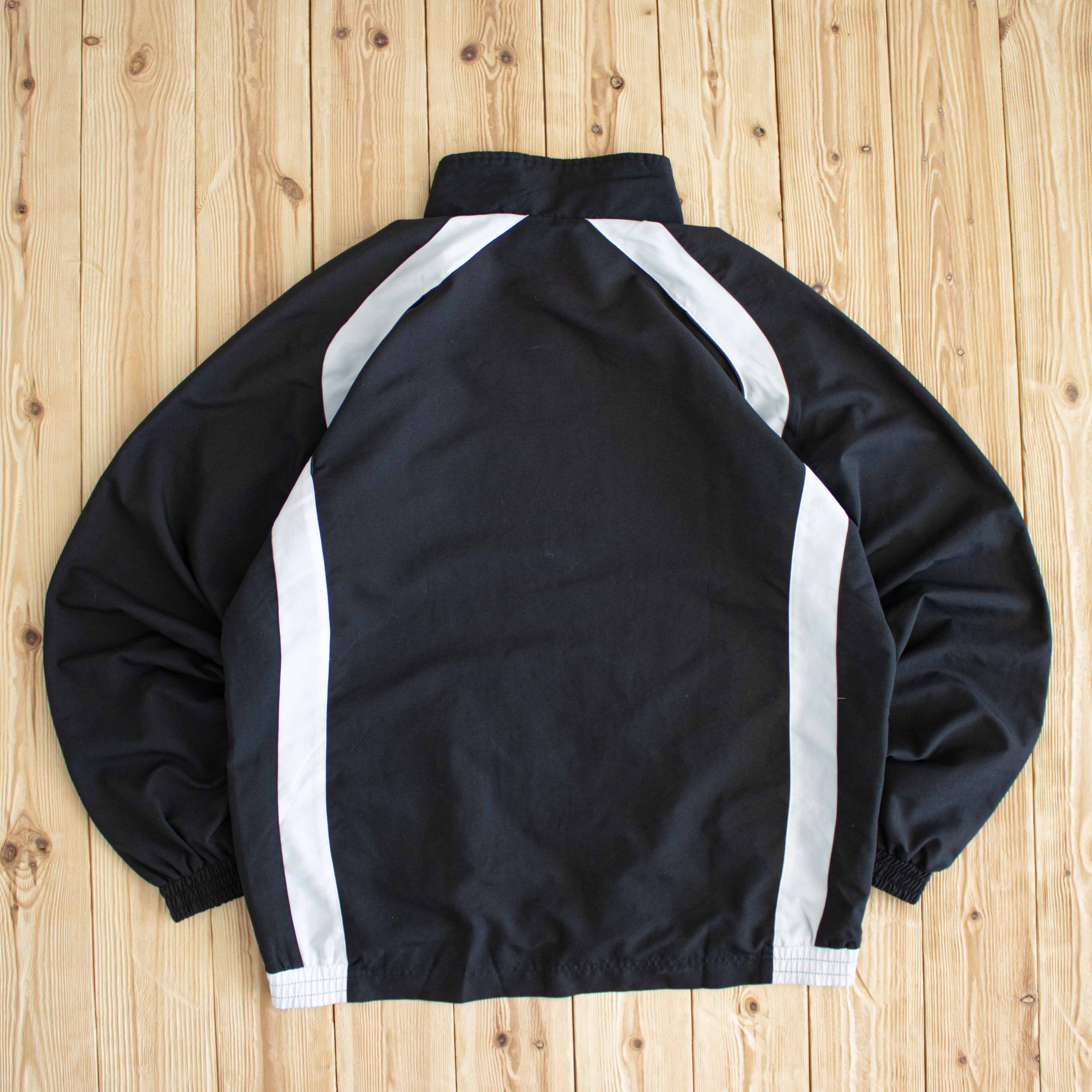 (XL) Adidas Vintage Embroidered Jacket Black