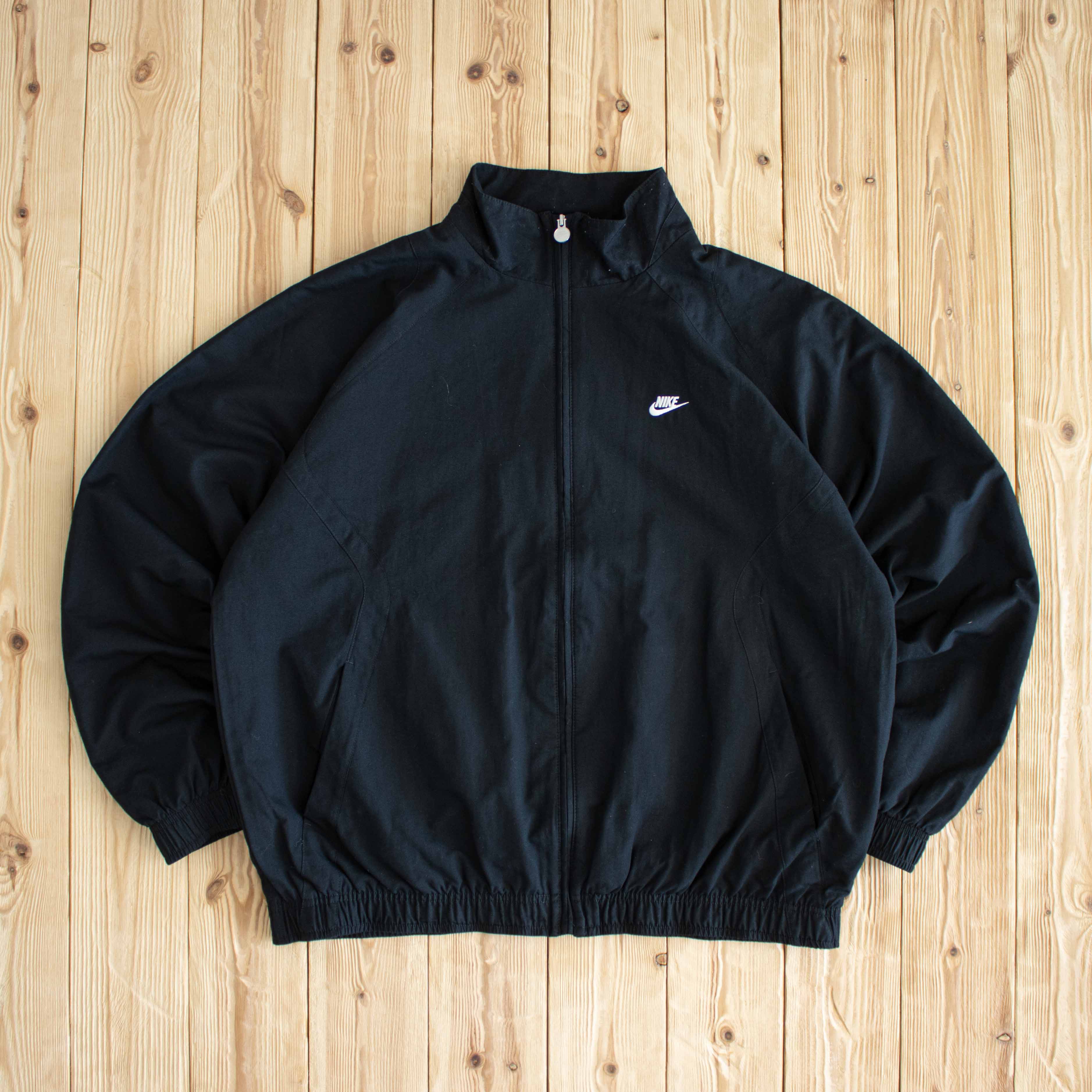 (L/XL) Nike Vintage Essential Embroidered Jacket Black
