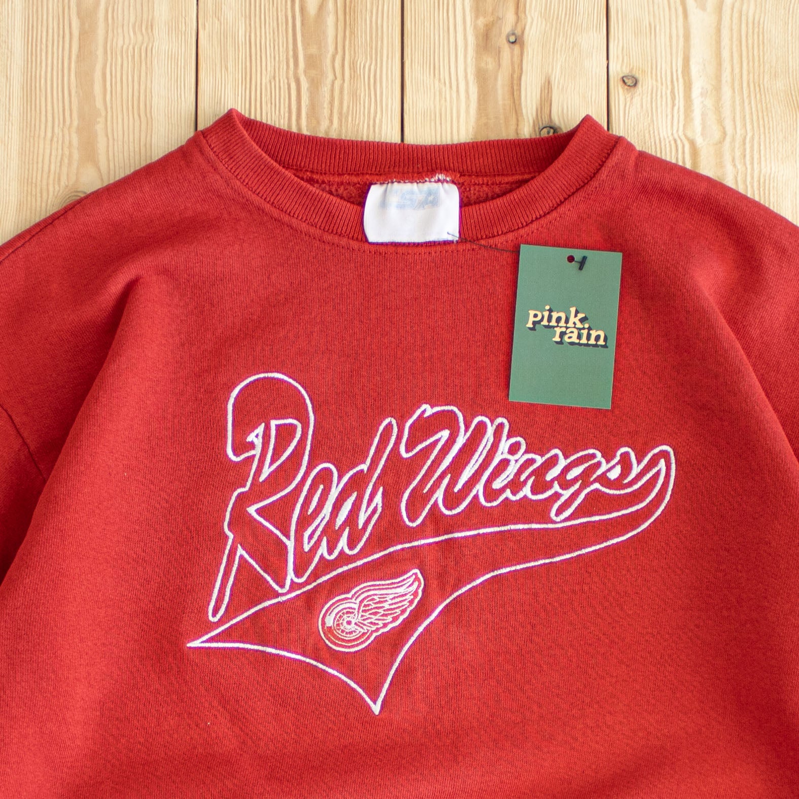 (S) Red Wings Vintage CSA Embroidered Sweatshirt Red