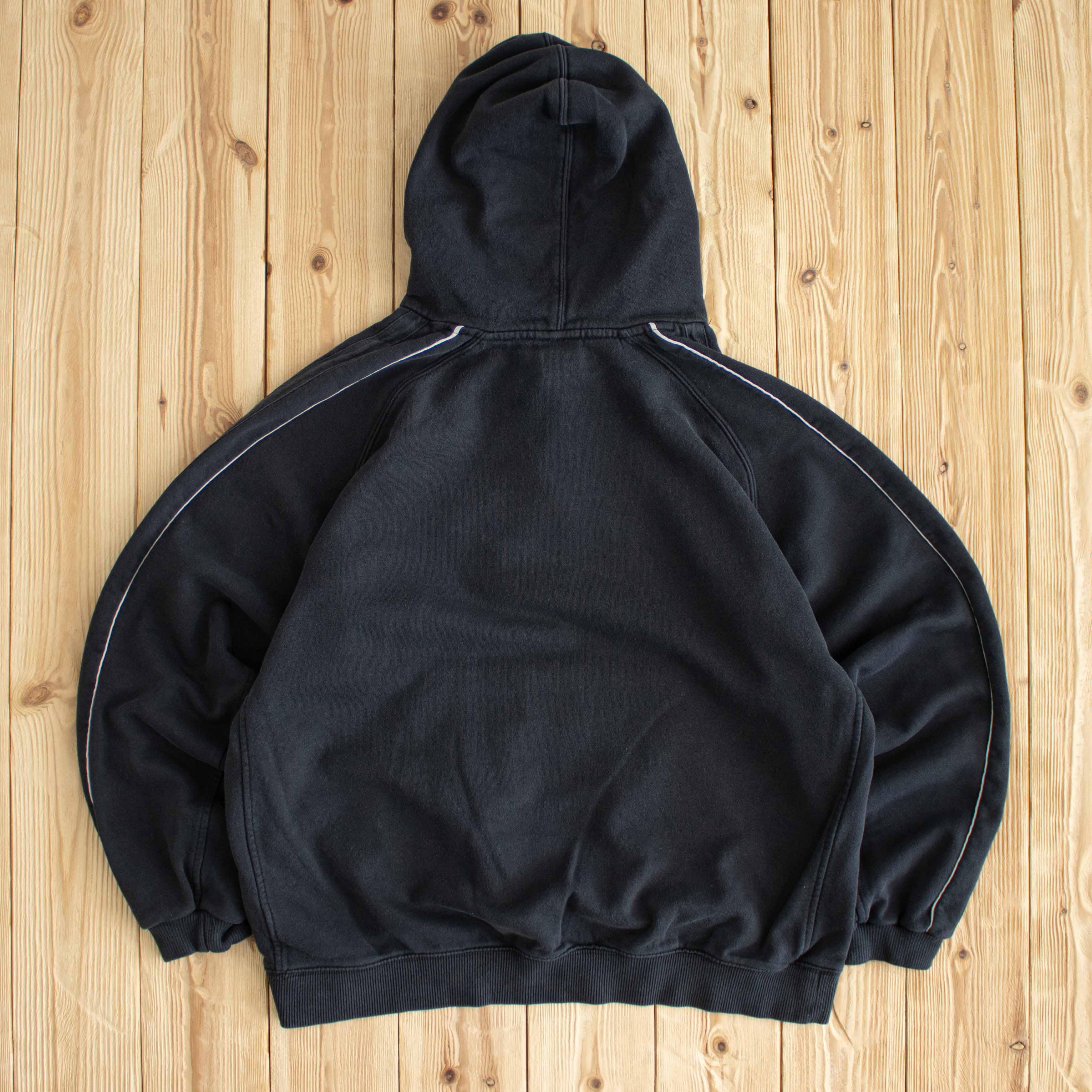 (M) Nike Vintage Spell Out Embroidered Hoodie Black