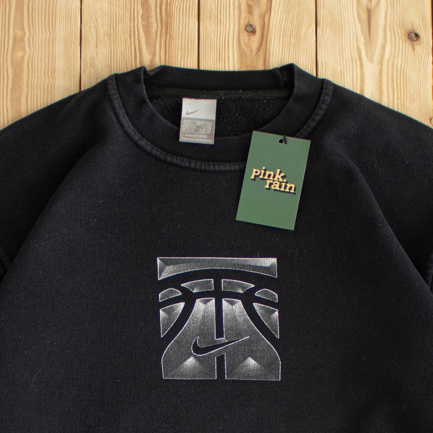(M) Nike Vintage Basketball Sweatshirt Black