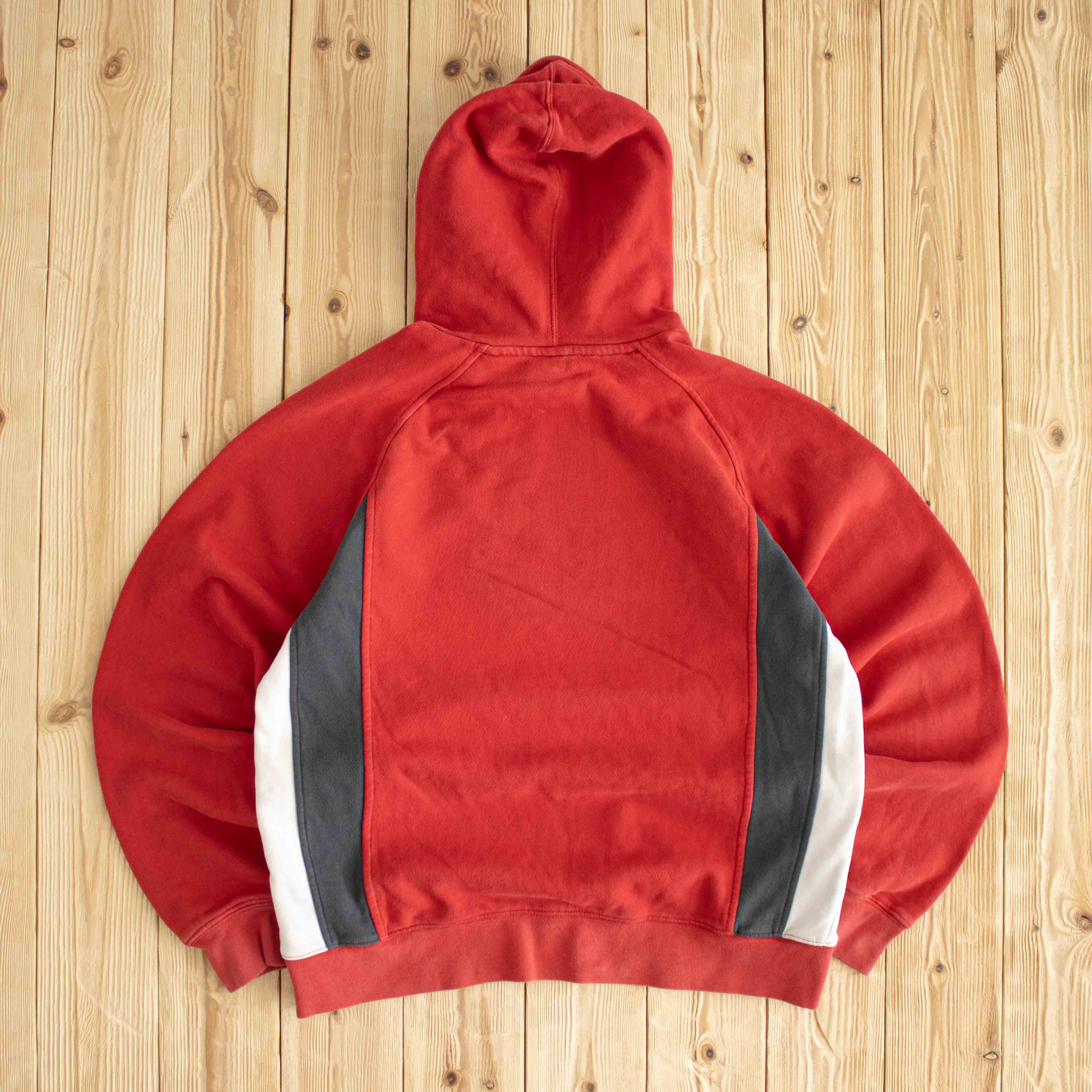 (S/M) Nike Vintage Embossed Hoodie Red
