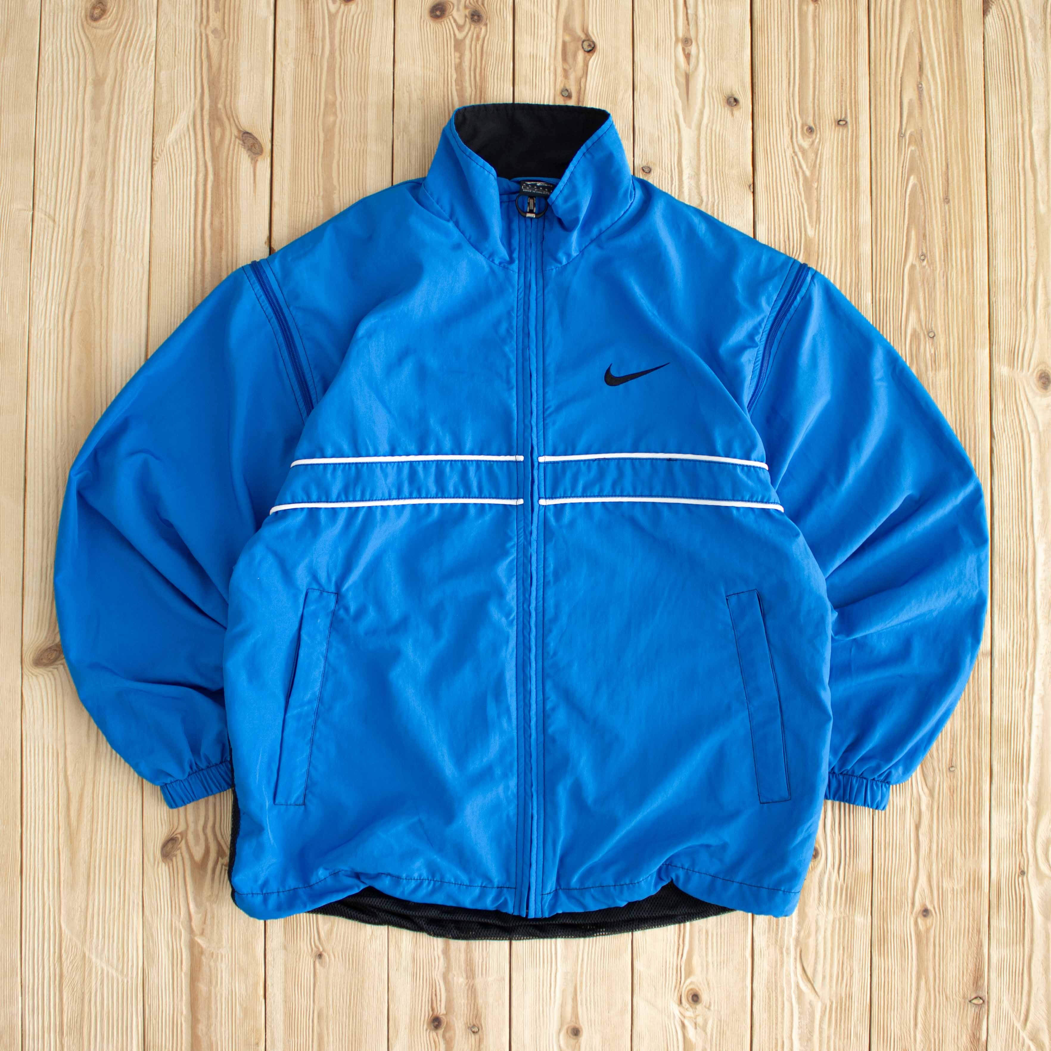 (M) Nike Agassi Vintage Embroidered Jacket Blue