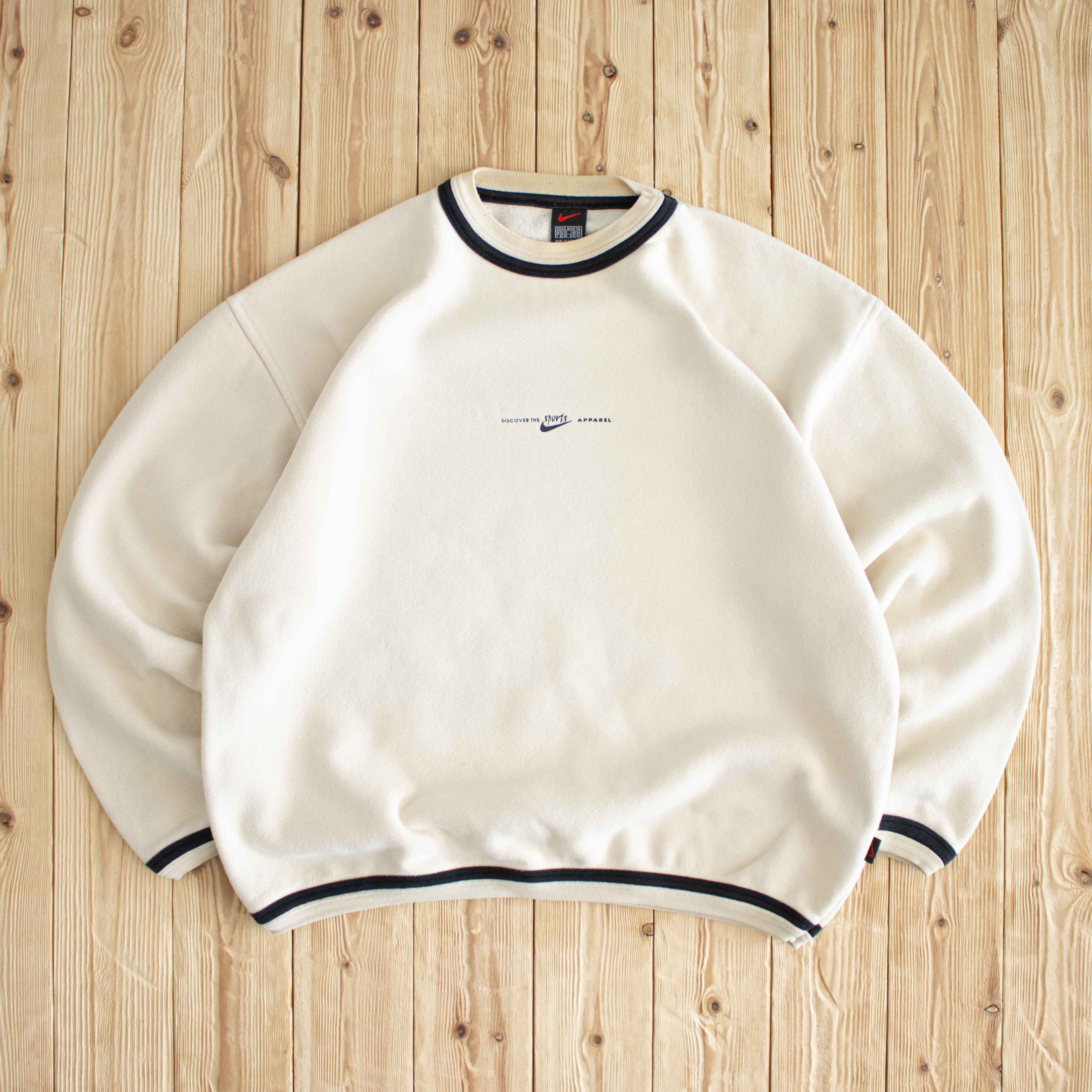 (XL) Nike Sports Vintage Sweatshirt Beige