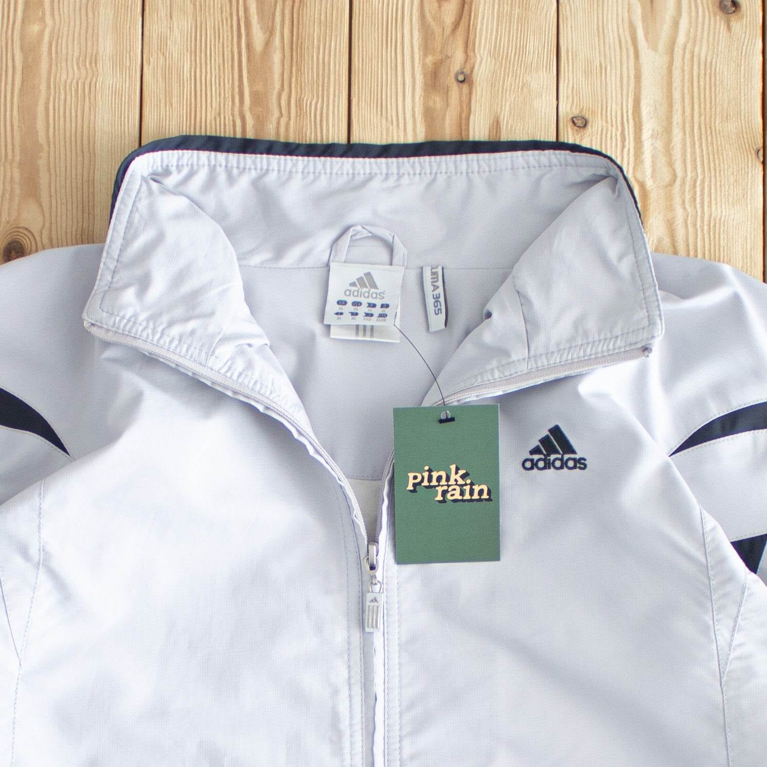 (XL) Adidas Vintage Embroidered Jacket Gray