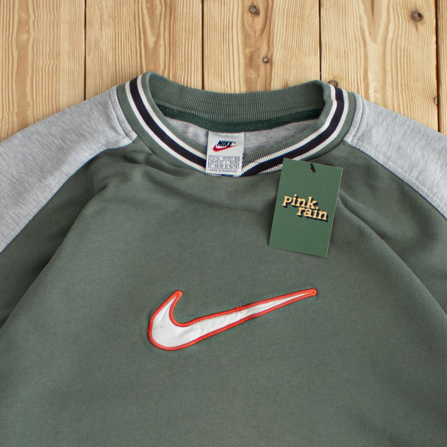 (XL) Nike Vintage Embroidered Sweatshirt Blue