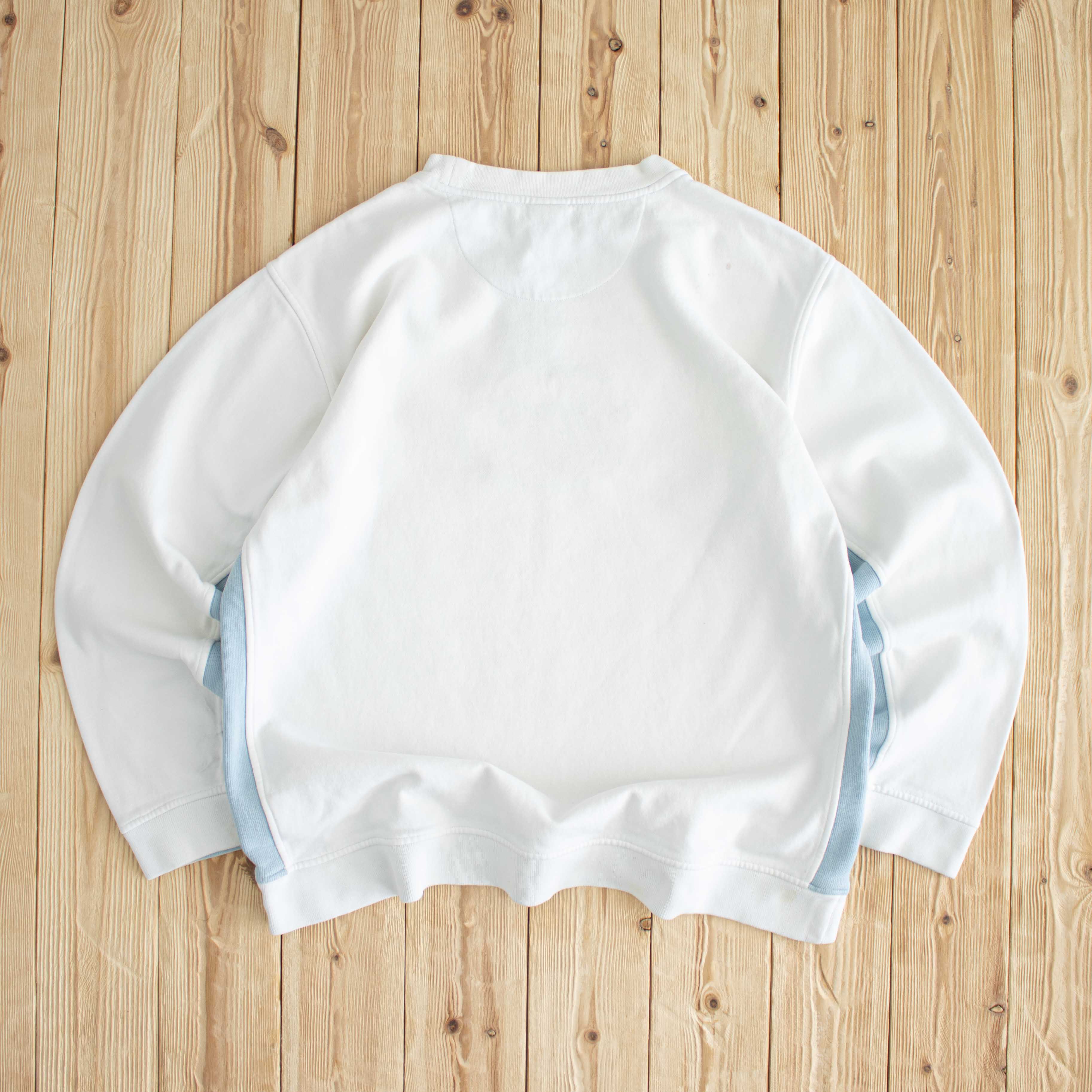 (L/XL) Nike Vintage Spell Out Embroidered Sweatshirt White