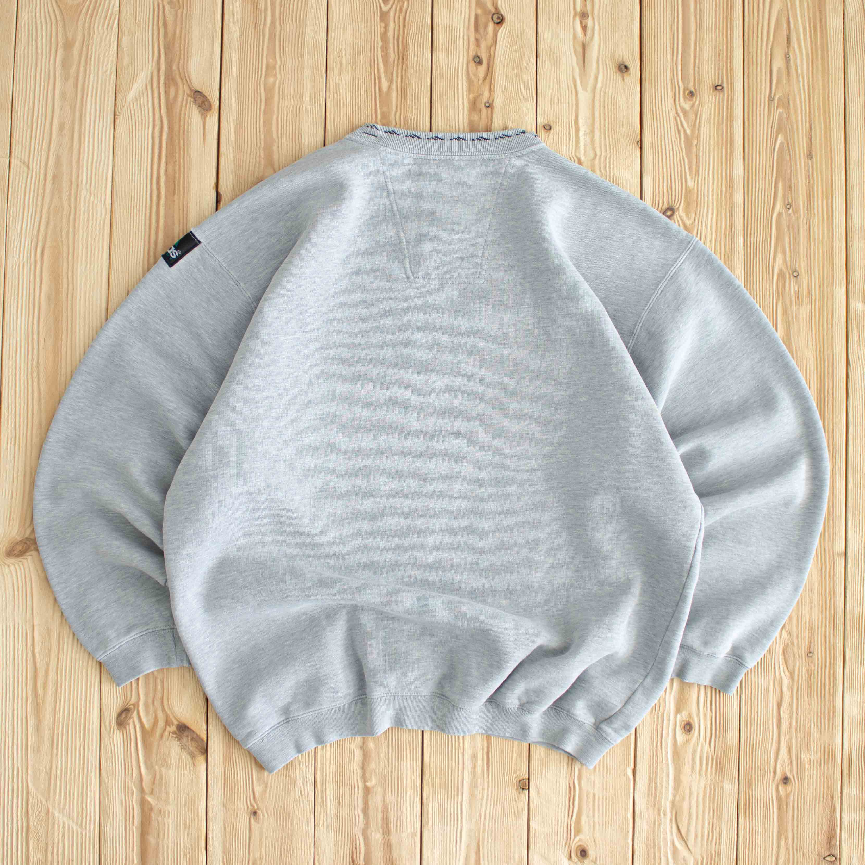 (M) Adidas Vintage Equipment Embroidered Sweatshirt Gray