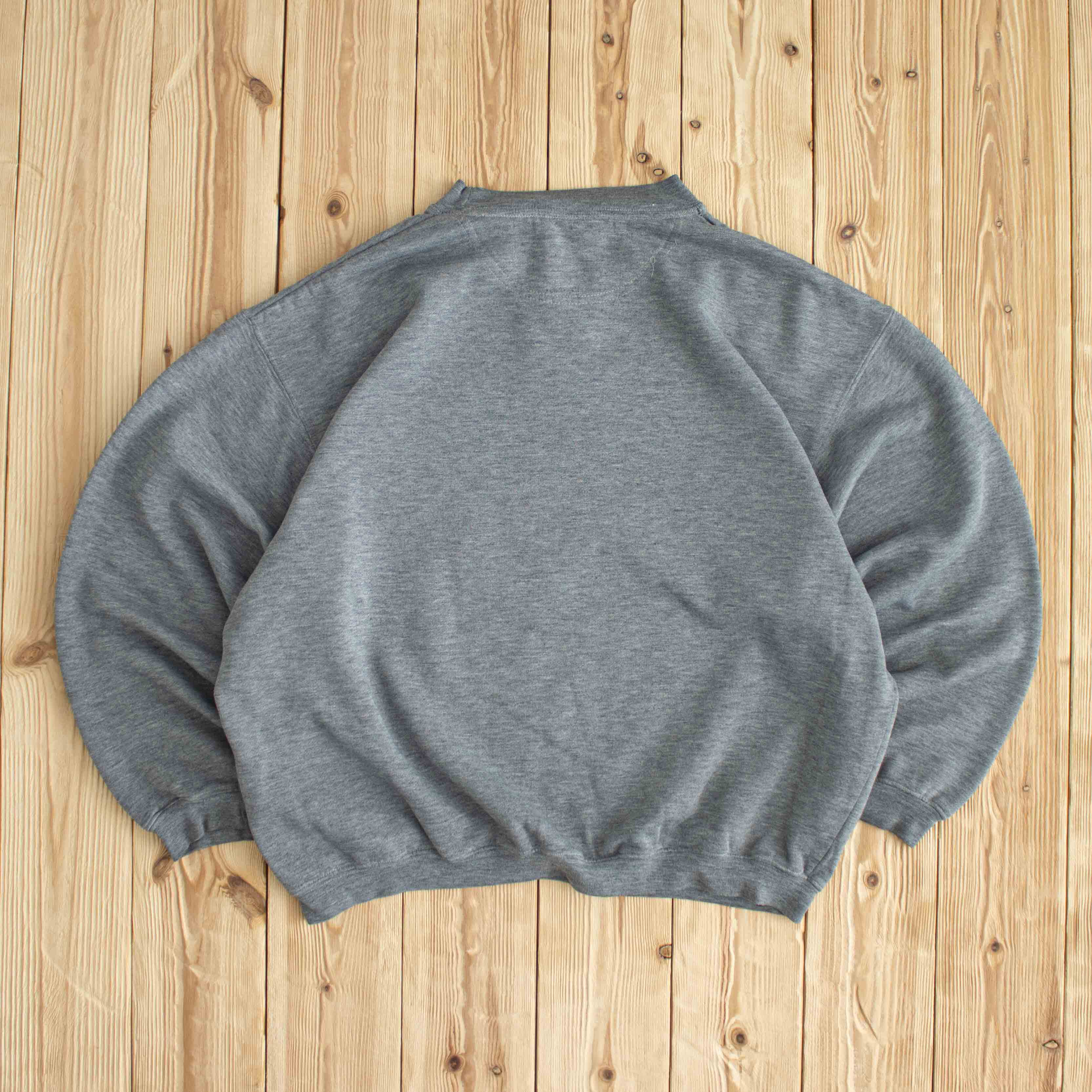 (S/M) Adidas Vintage Training Embroidered Sweatshirt Gray