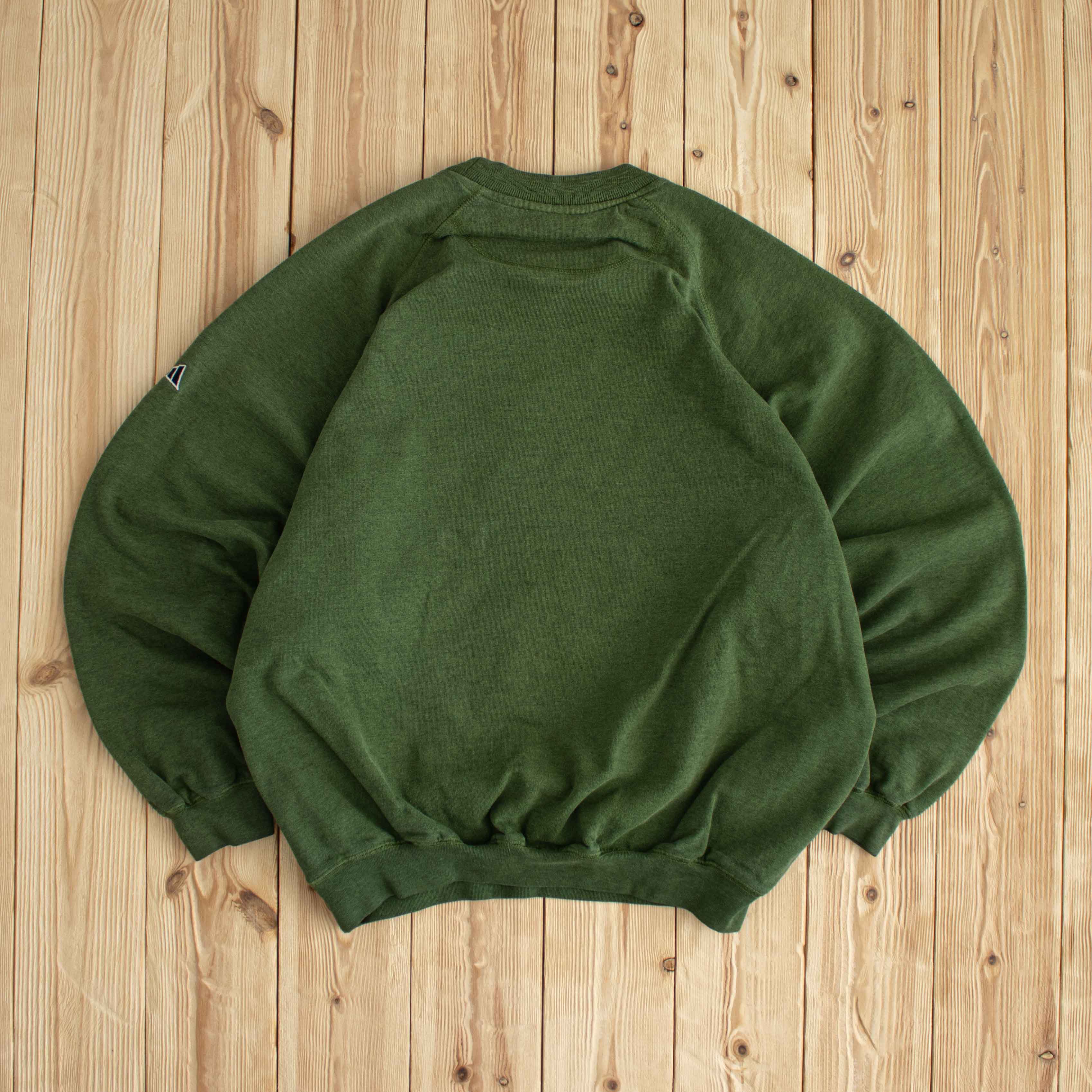 (M) Adidas Vintage Logo Embroidered Sweatshirt Green